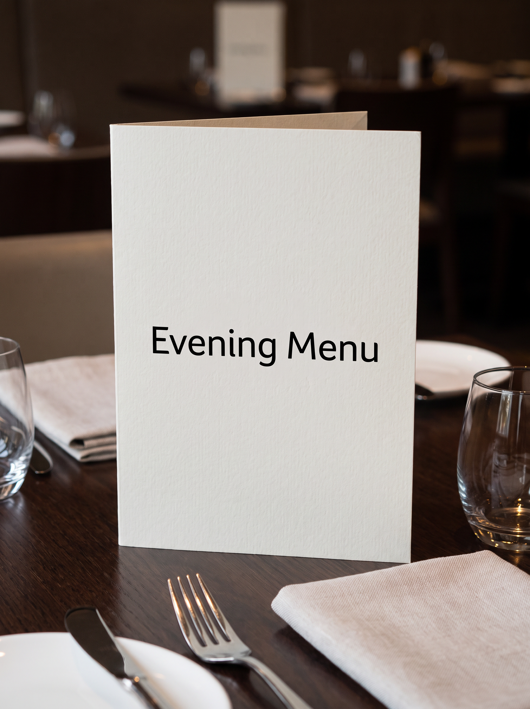Calibri Font for Menu Cover