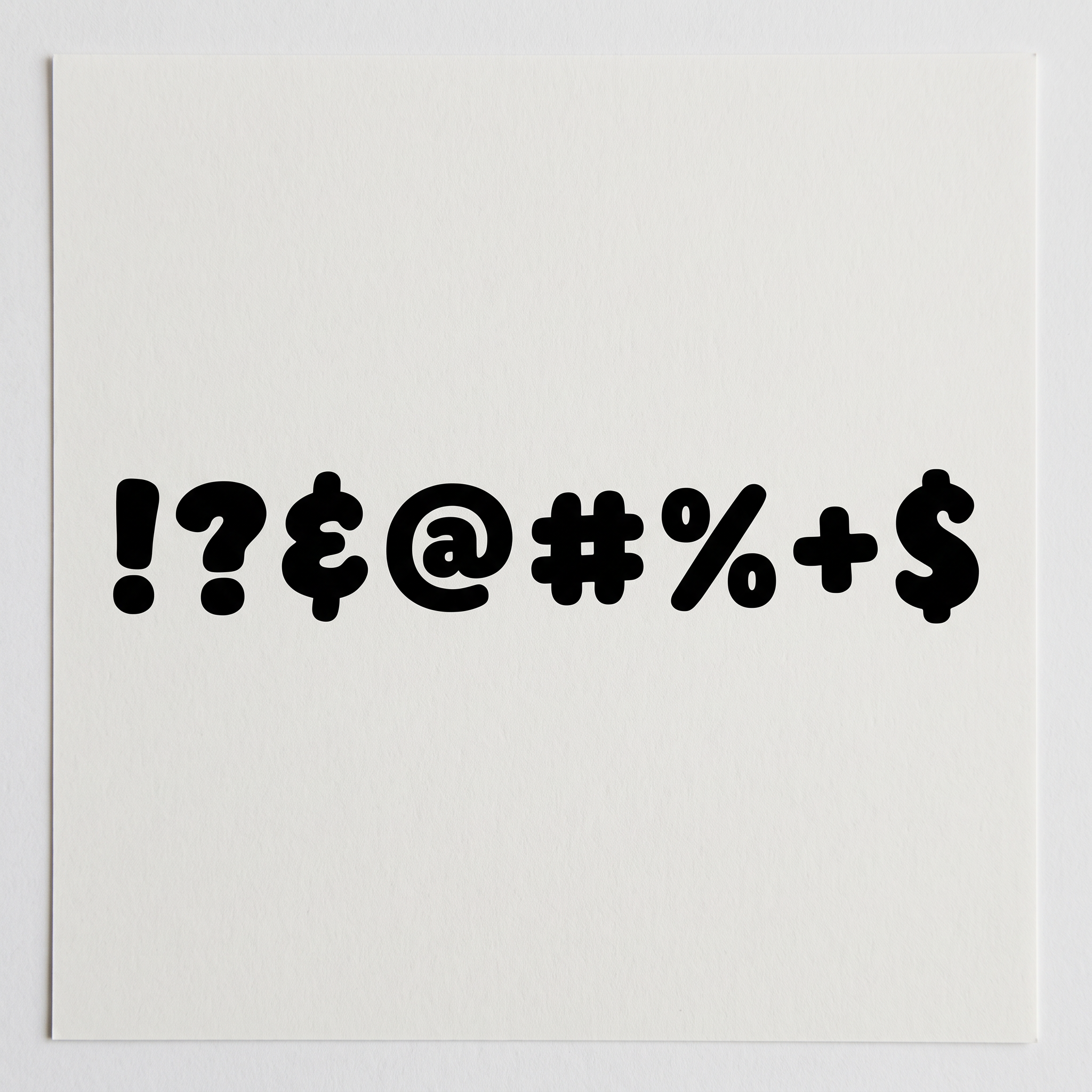 Bubble Font Alphabet for Symbols