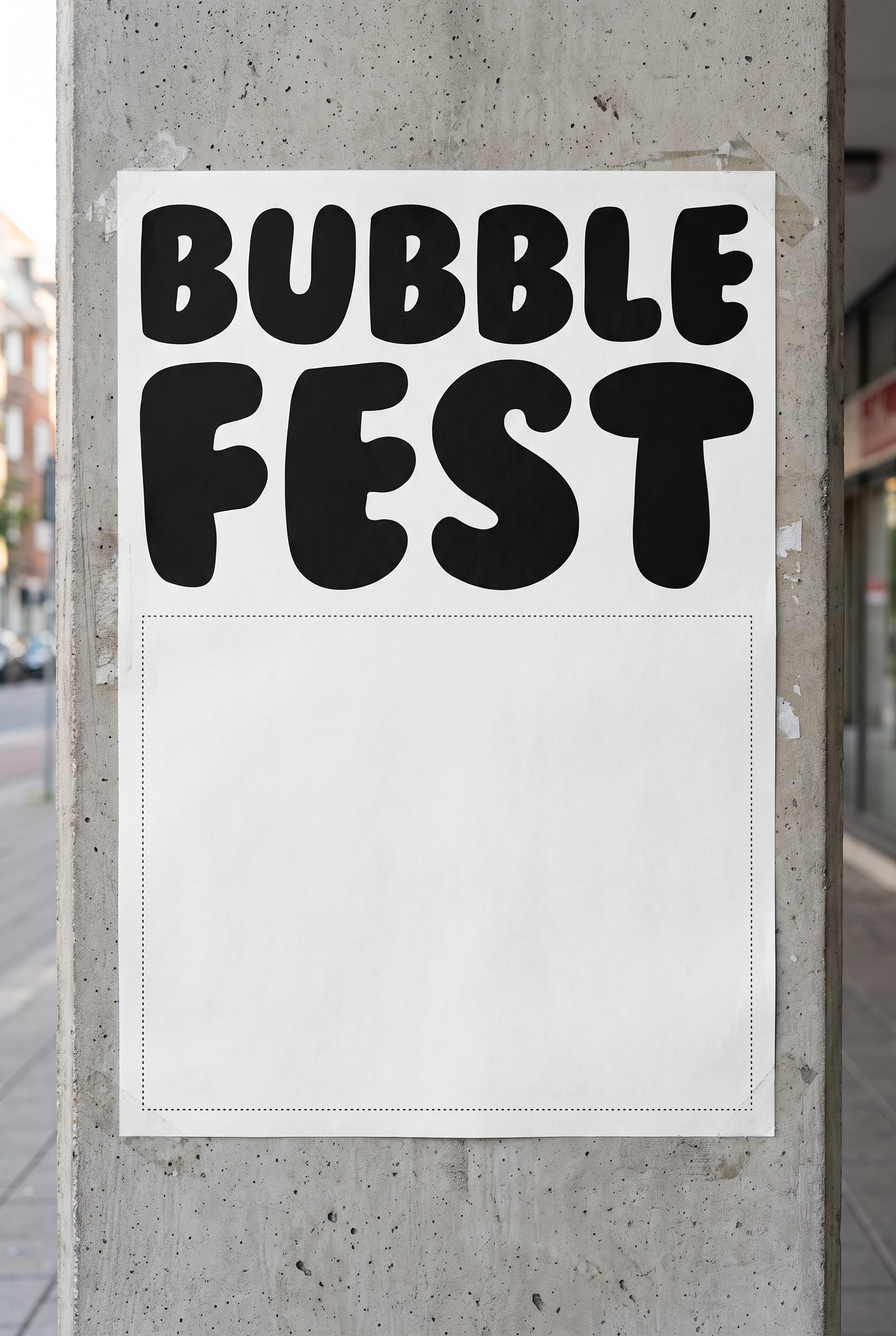 Bubble Font Alphabet for Posters