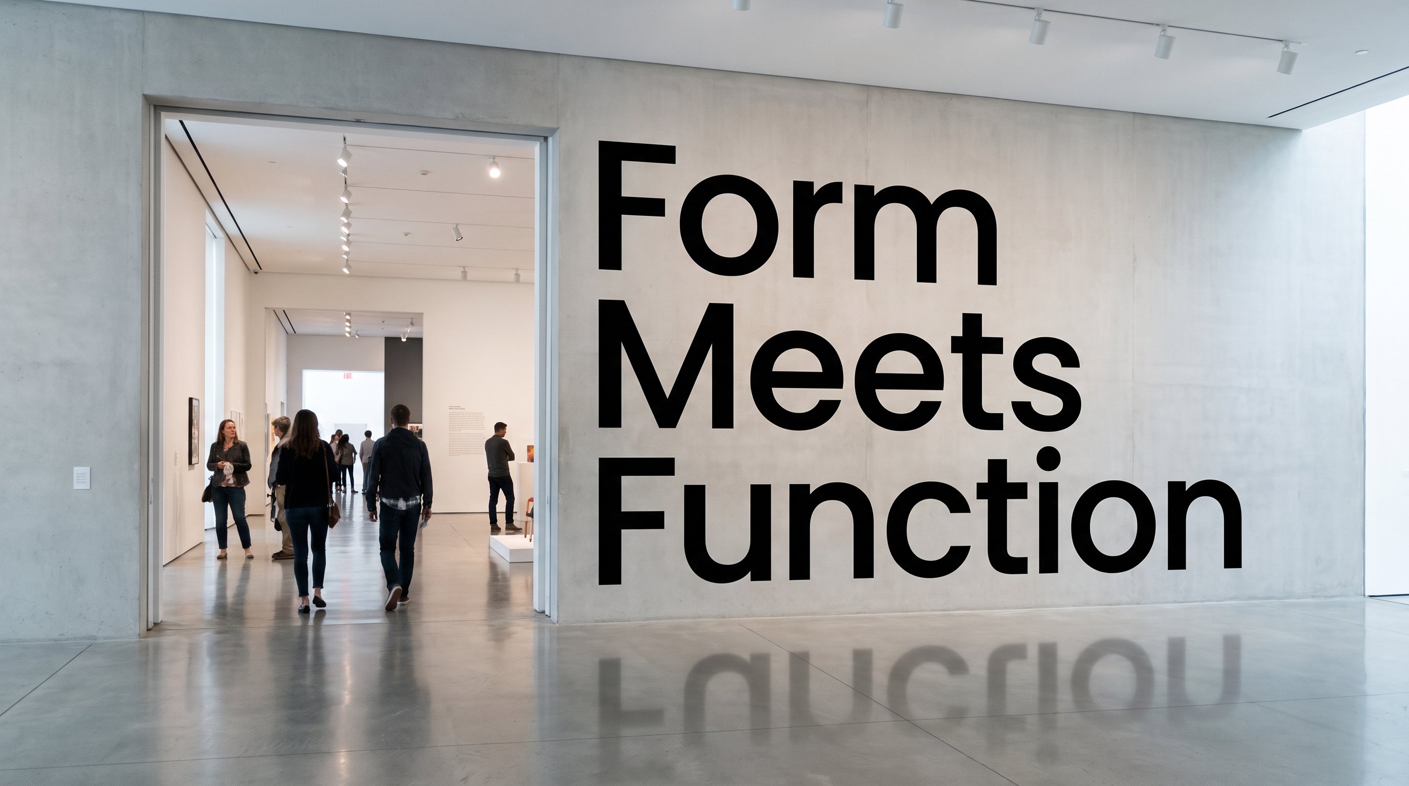 Poppins Semi Bold Font for Exhibition Wall
