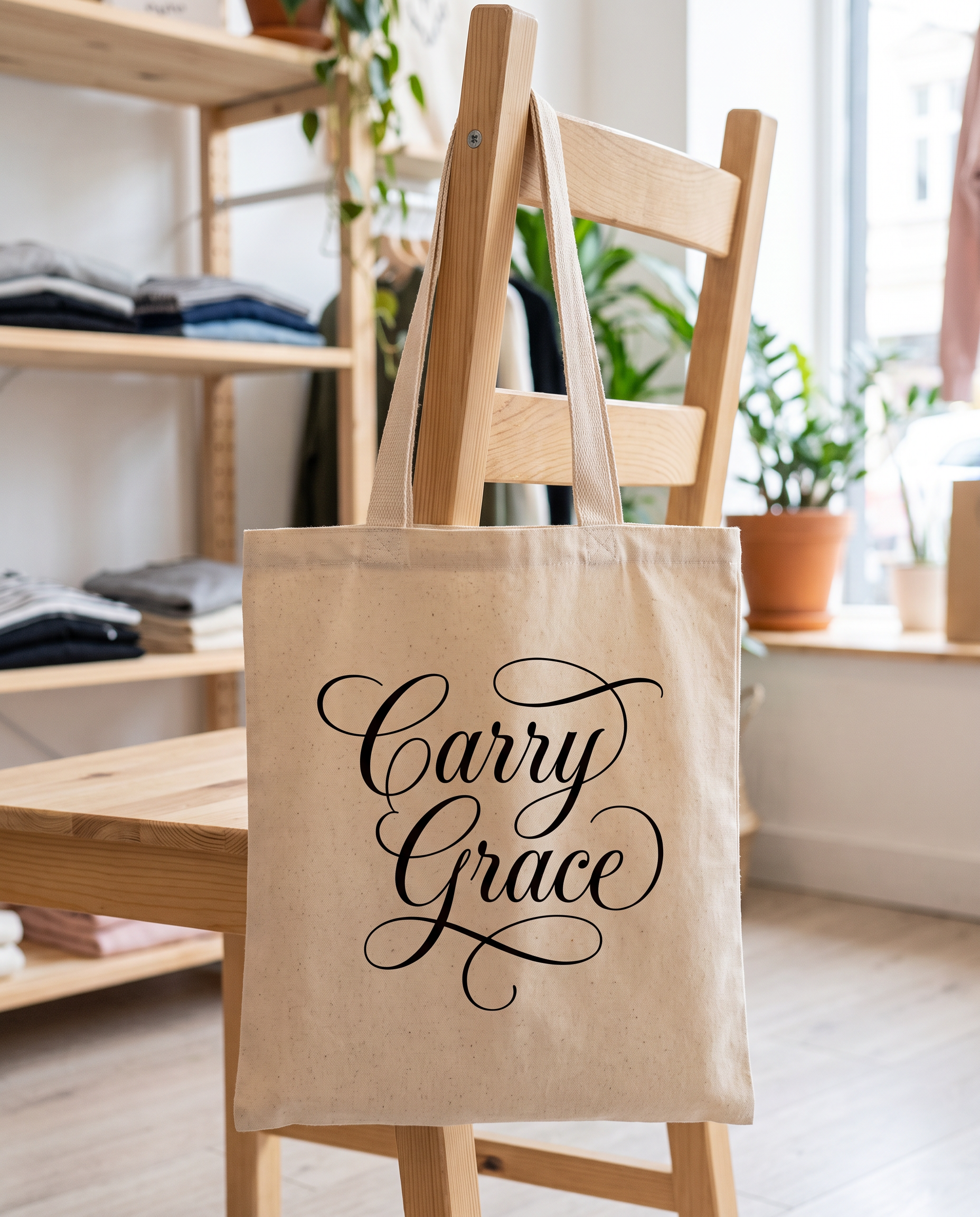 Fancy Cursive Font for Tote Bag