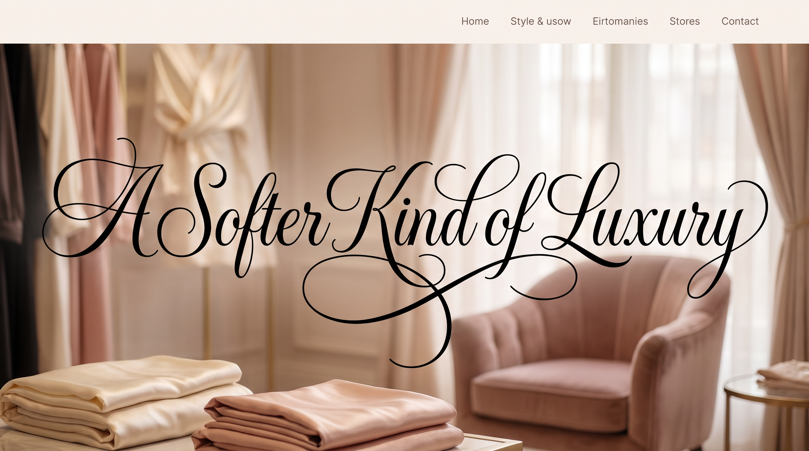 Fancy Cursive Font for Website Hero