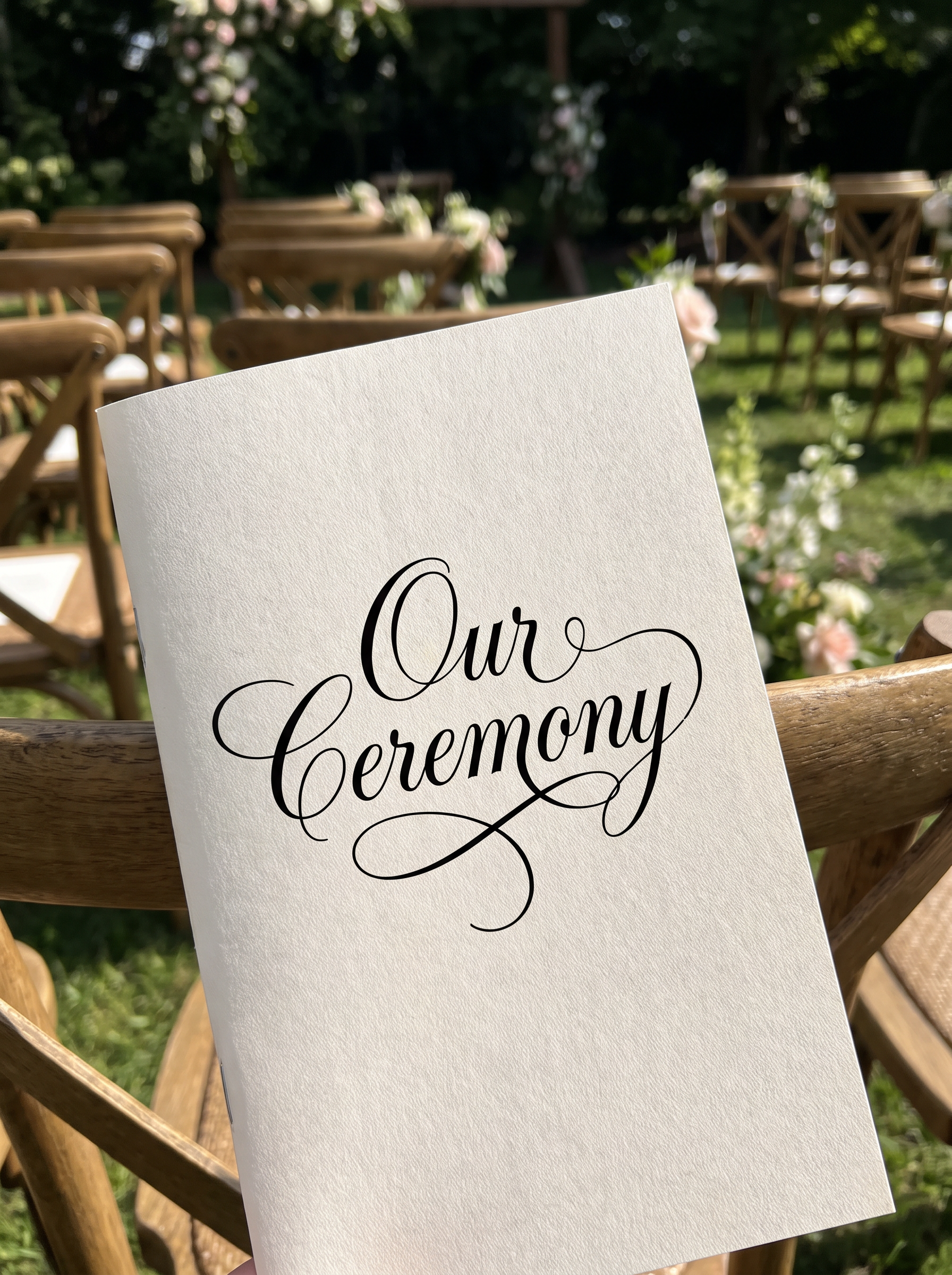 Fancy Cursive Font for Wedding Program