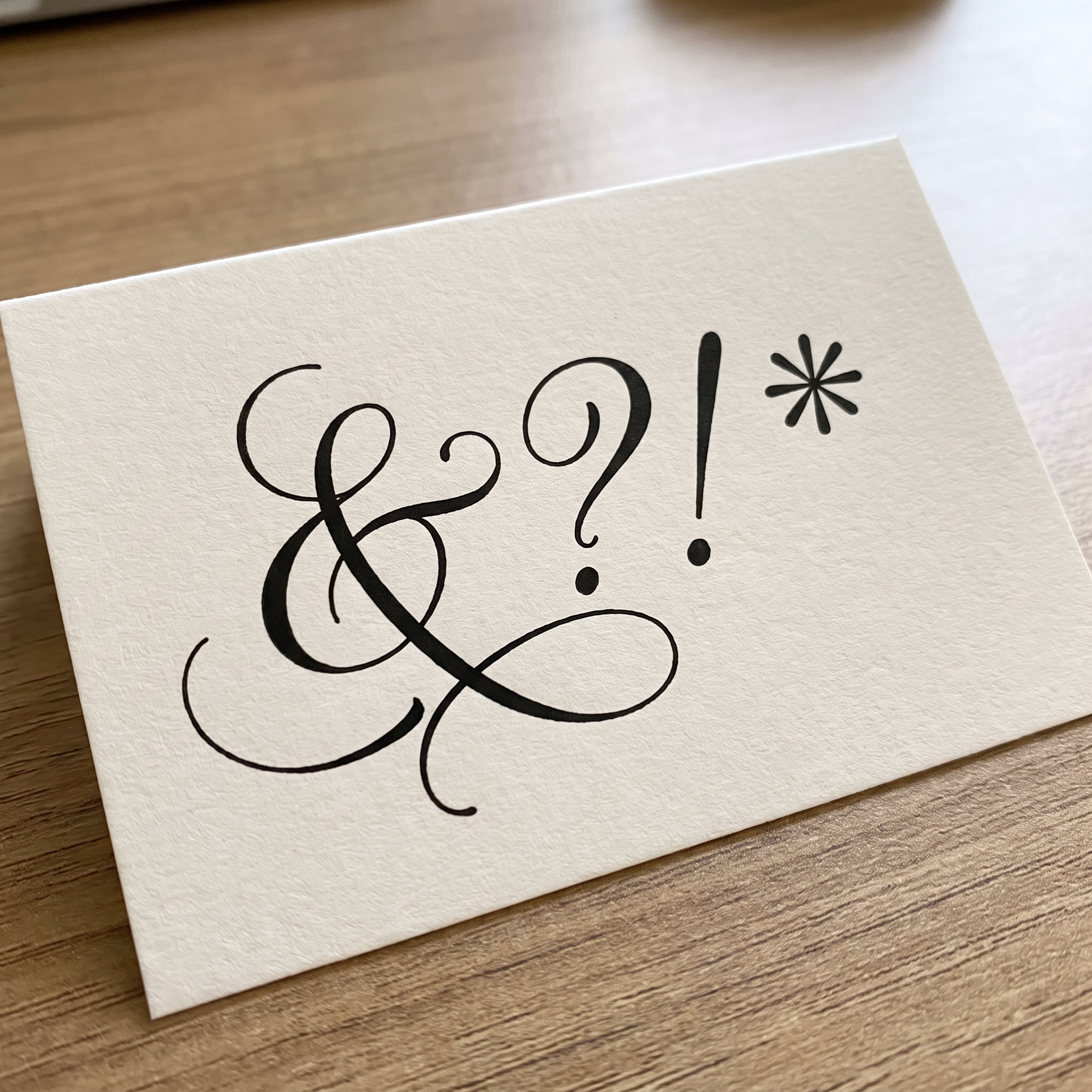 Fancy Cursive Font for Symbols