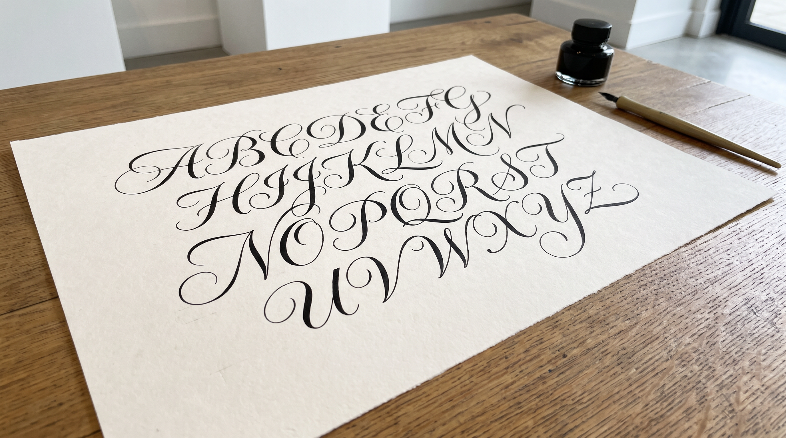 Fancy Cursive Font for Alphabet