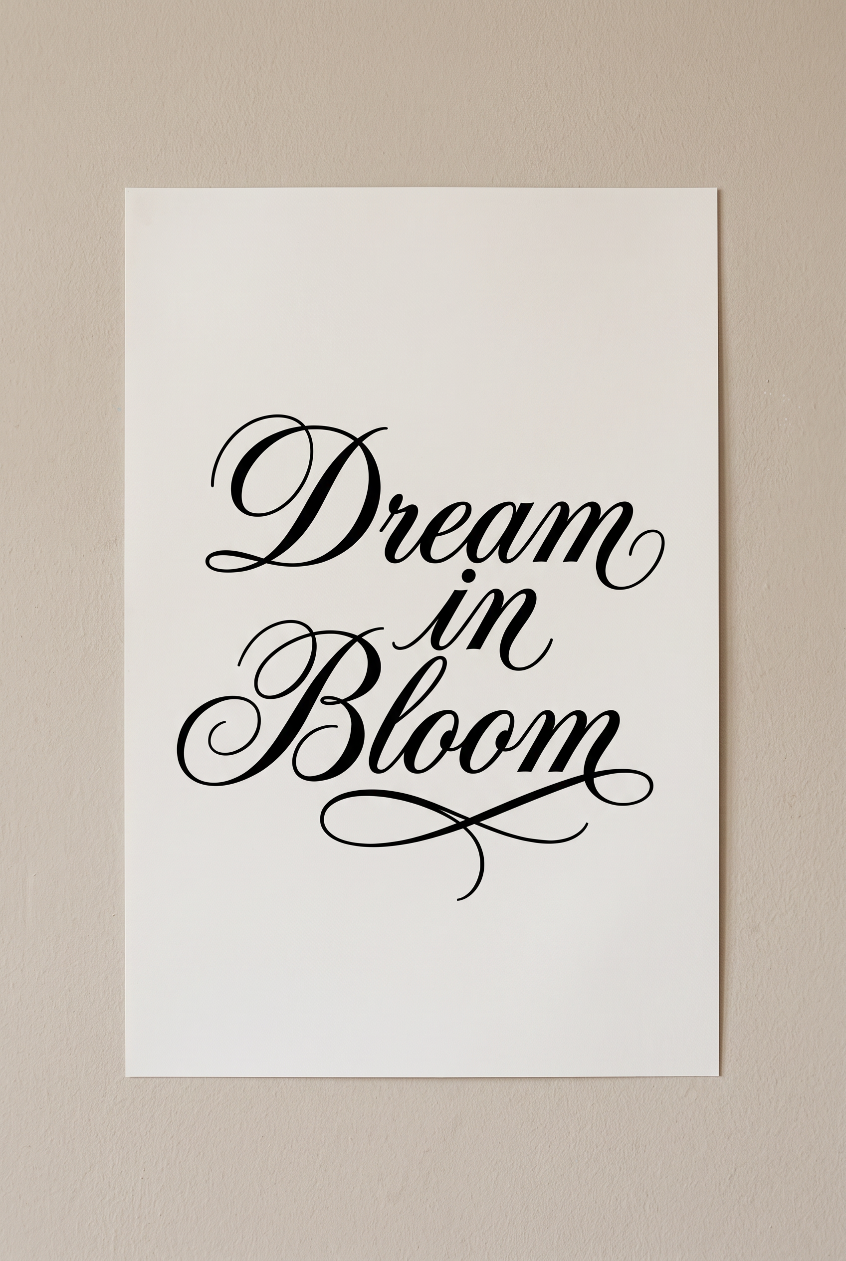Cursive Letter Font for Posters