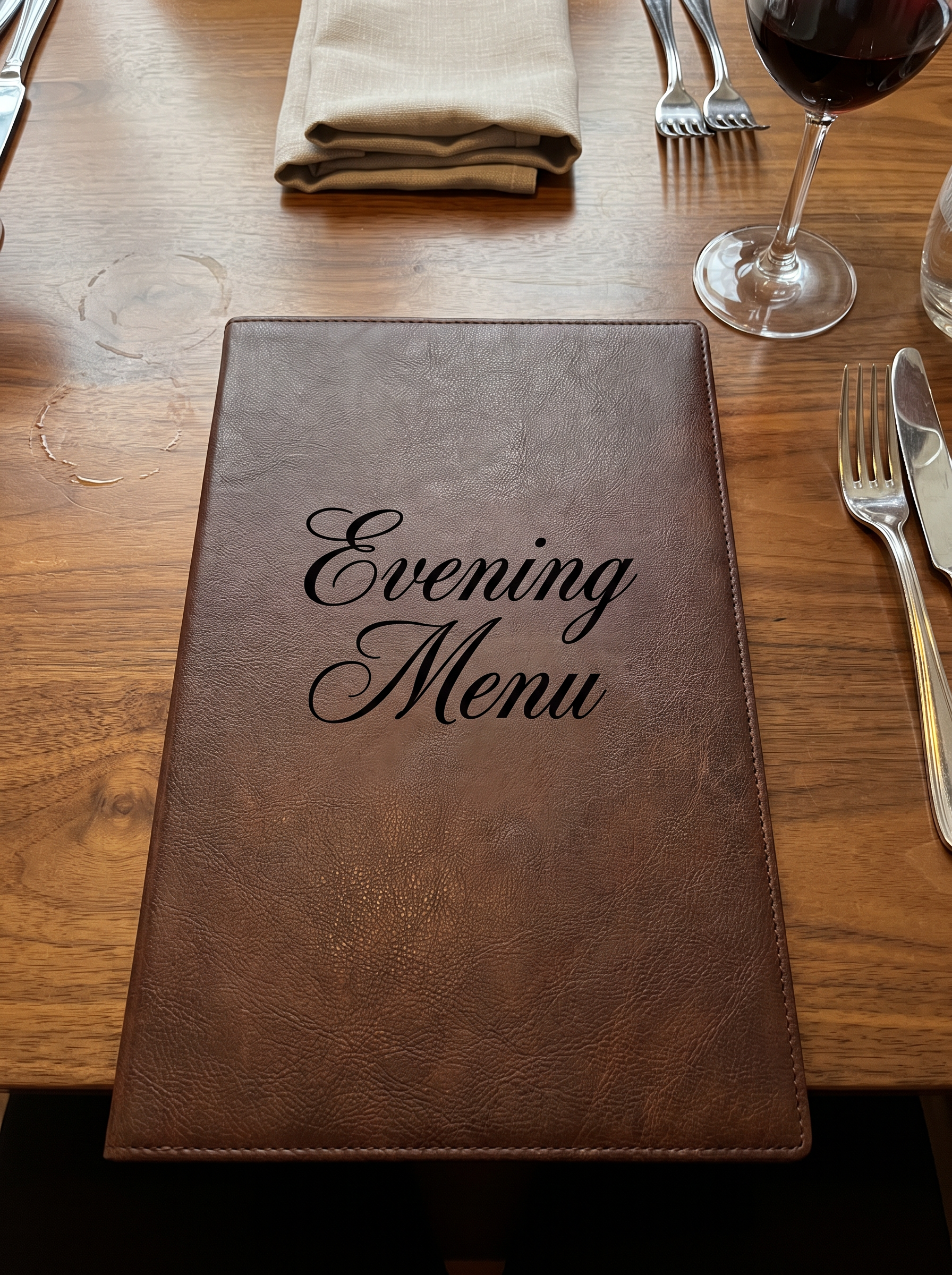 Cursive Letter Font for Menu