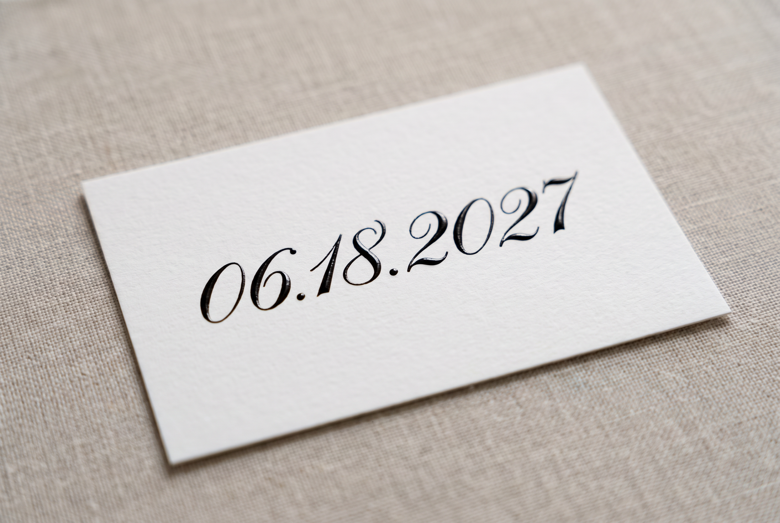 Cursive Letter Font for Number