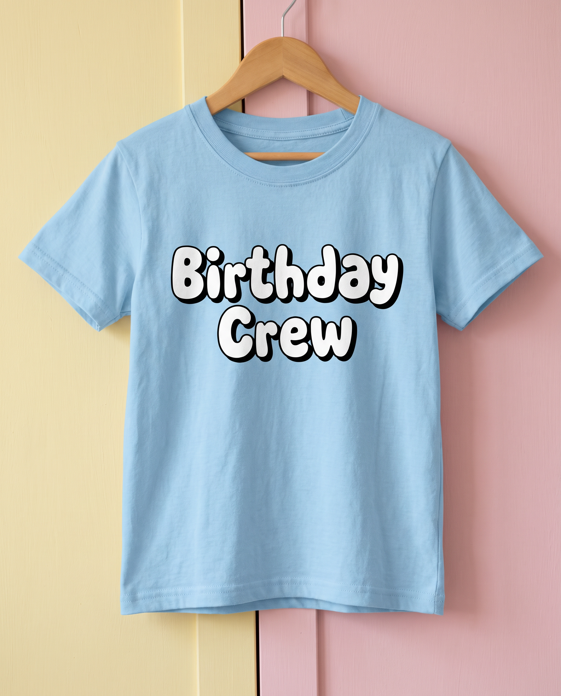 Happy Birthday Bubble Font for T-Shirt