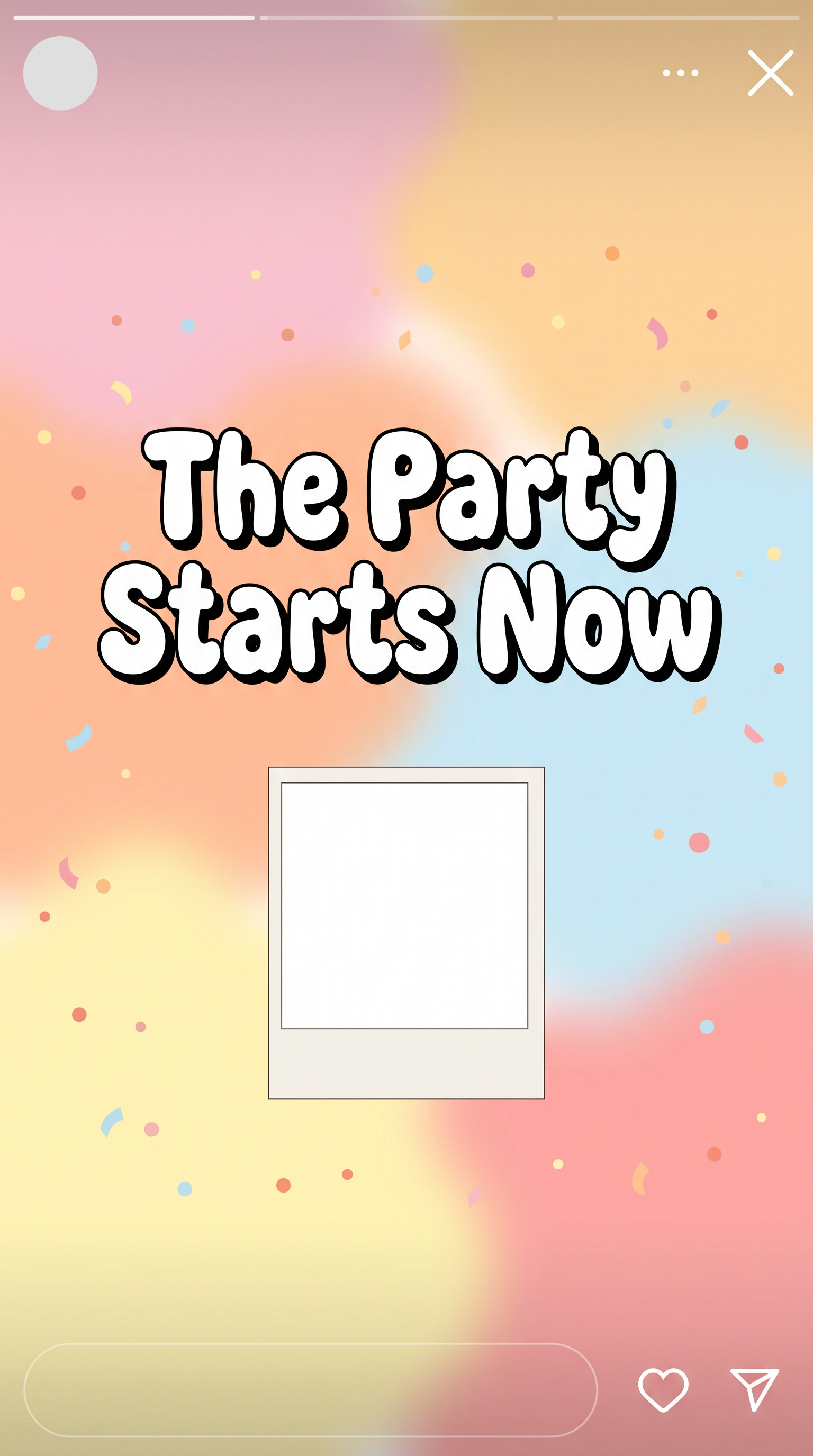 Happy Birthday Bubble Font for Social Media Story
