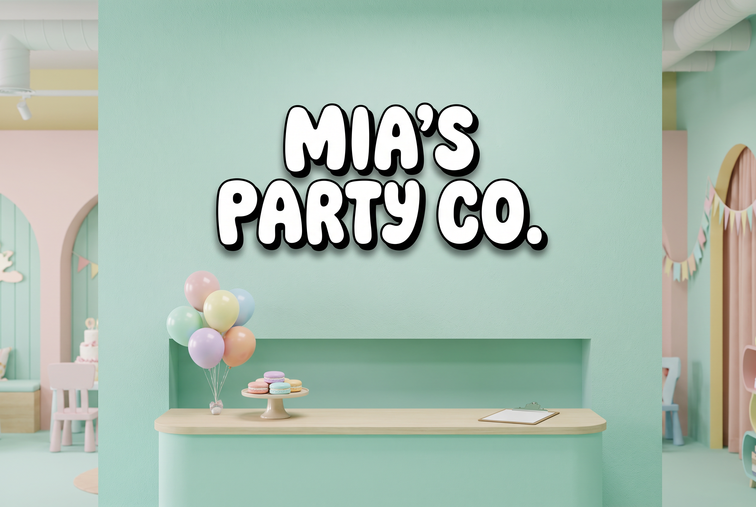 Happy Birthday Bubble Font for Logo