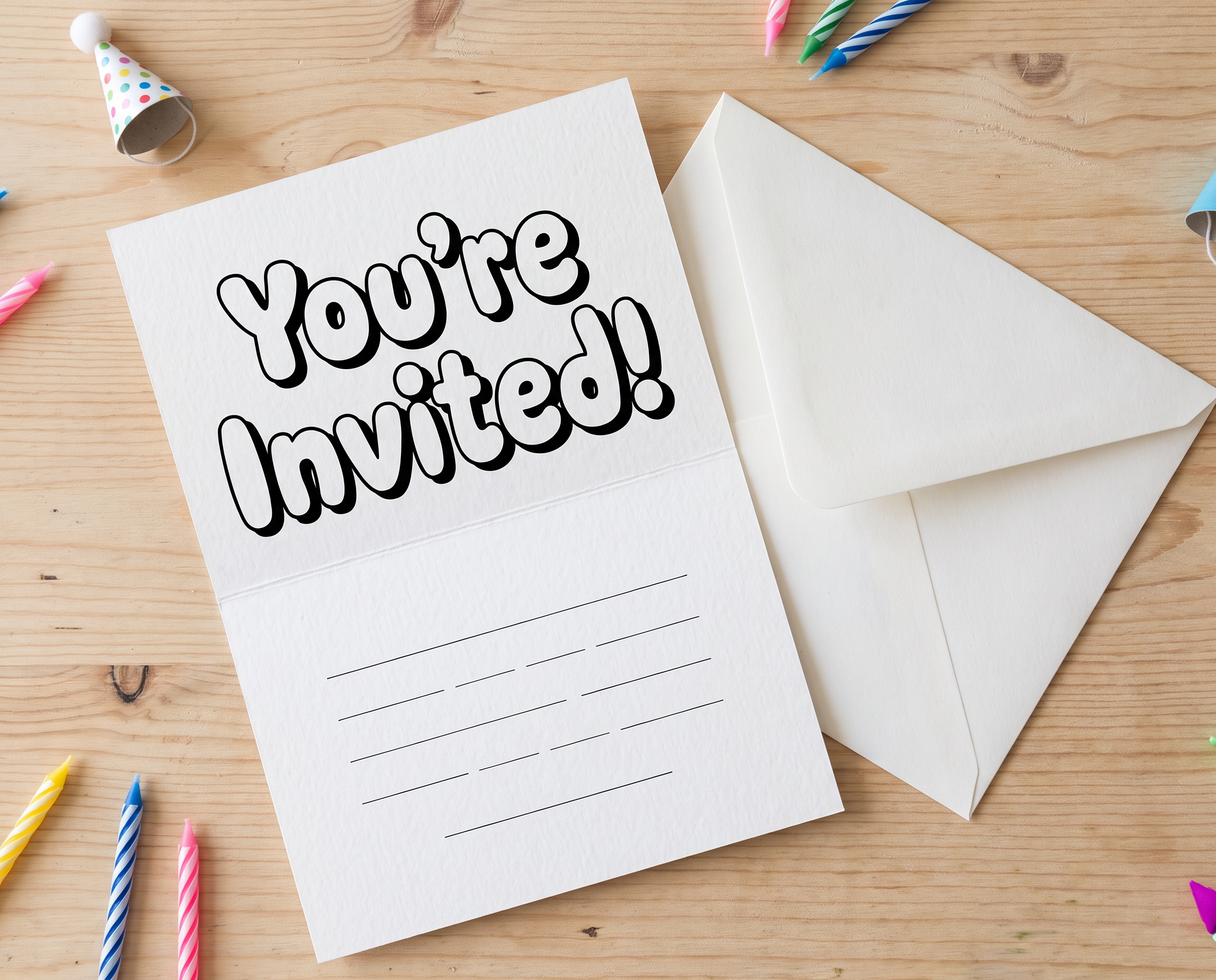 Happy Birthday Bubble Font for Invitations
