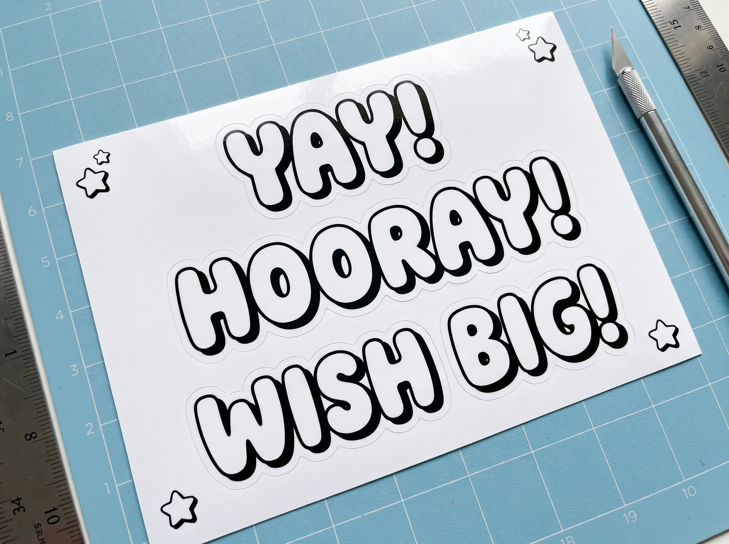 Happy Birthday Bubble Font for Stickers