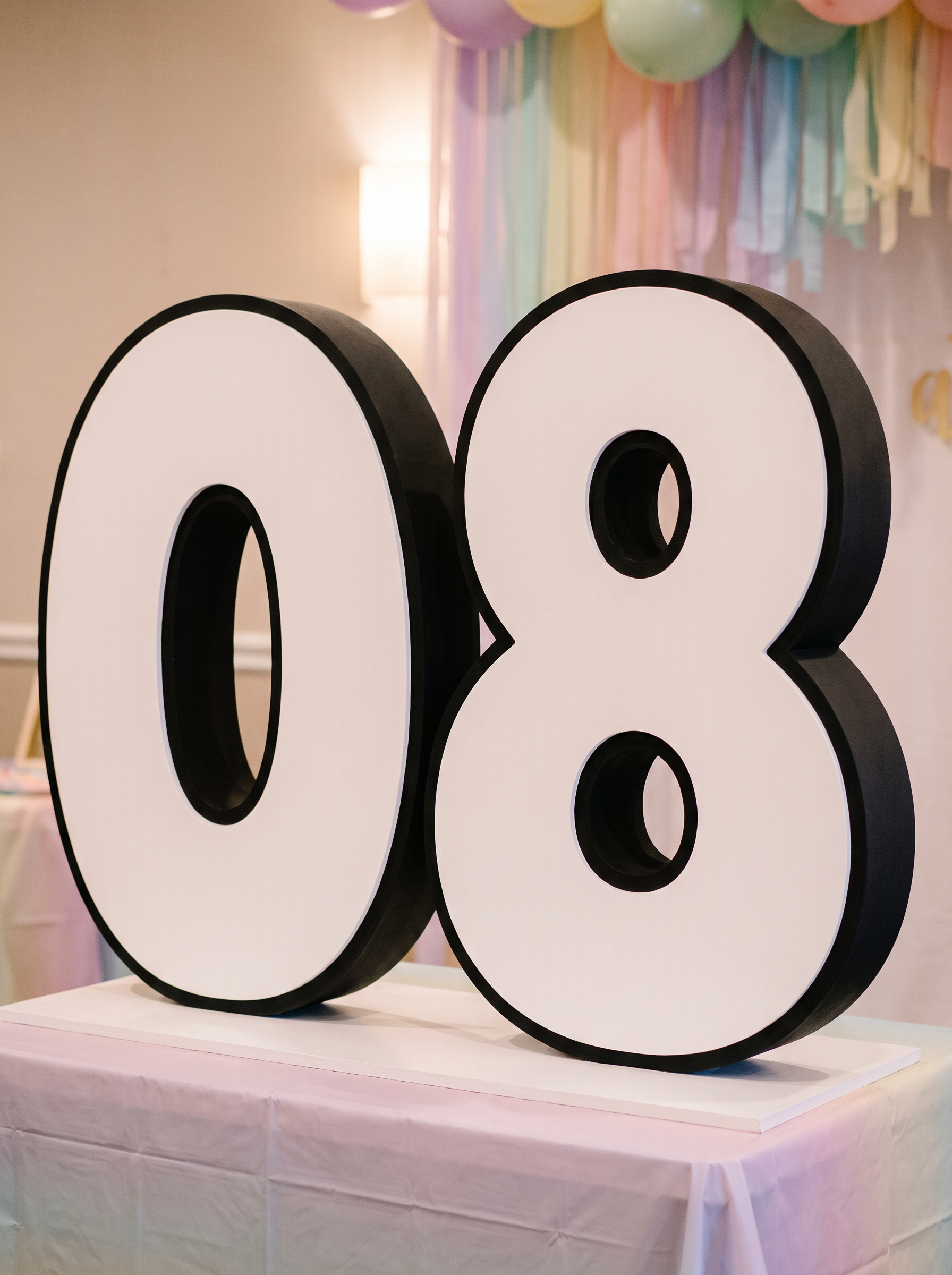 Happy Birthday Bubble Font for Number