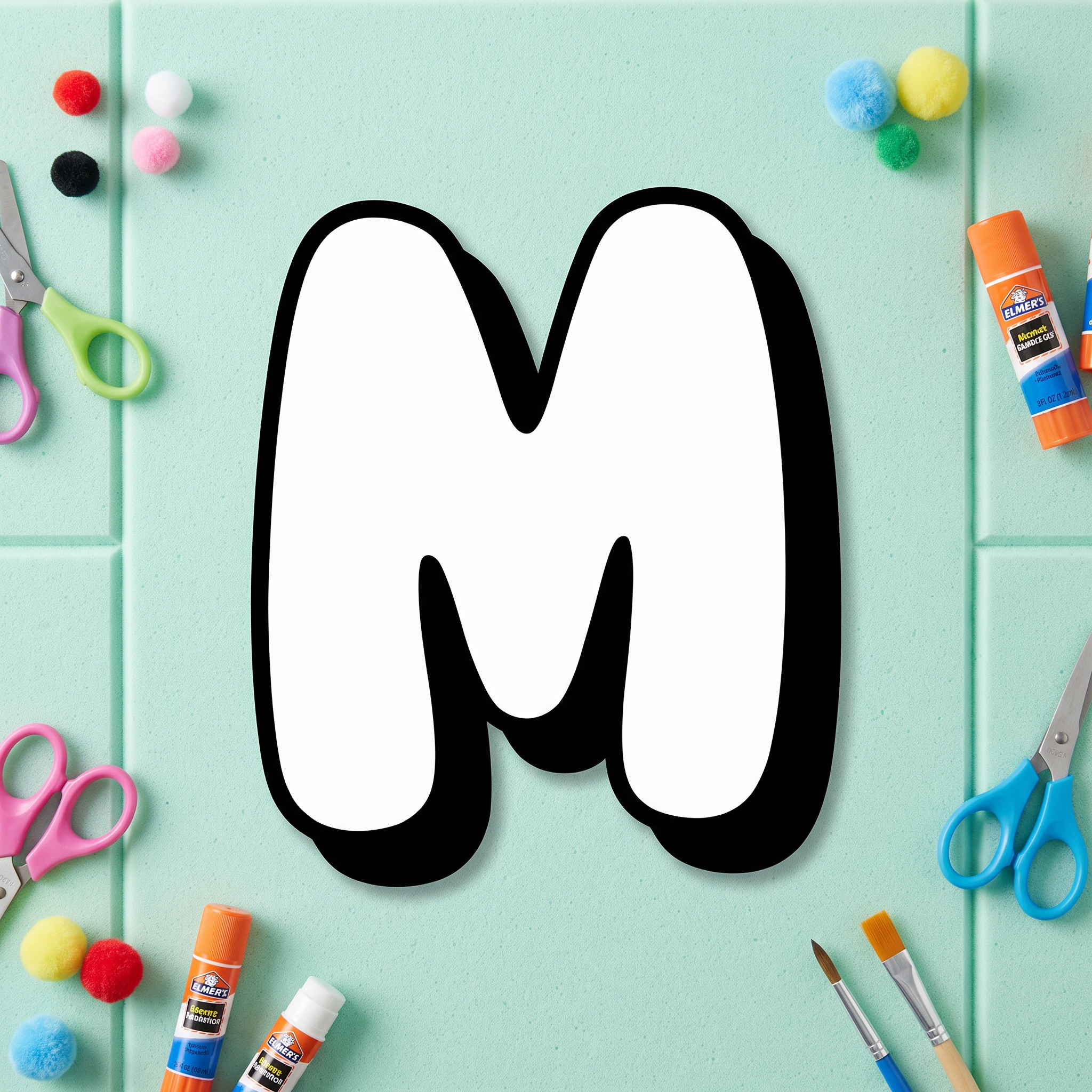 Happy Birthday Bubble Font for Letter
