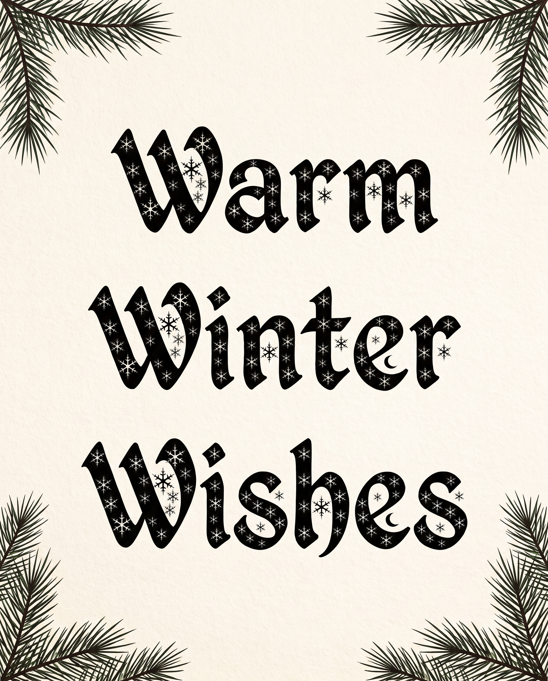 Christmas Alphabet Font for Greeting Cards