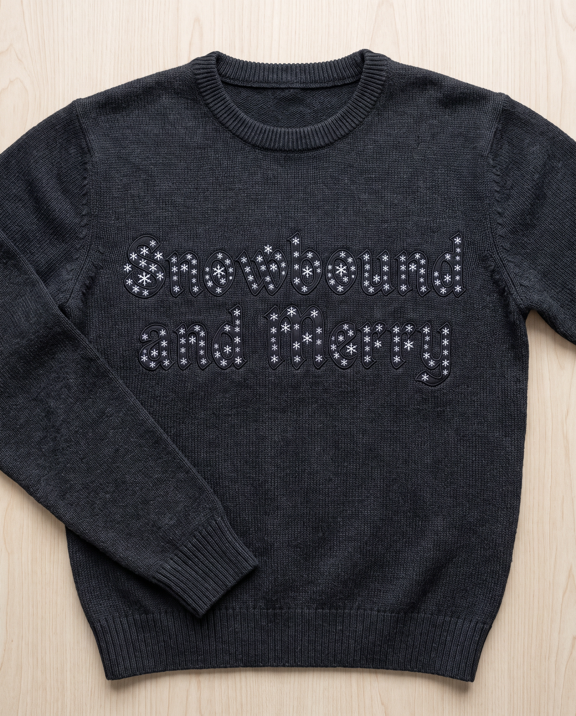 Christmas Alphabet Font for Embroidered Sweater