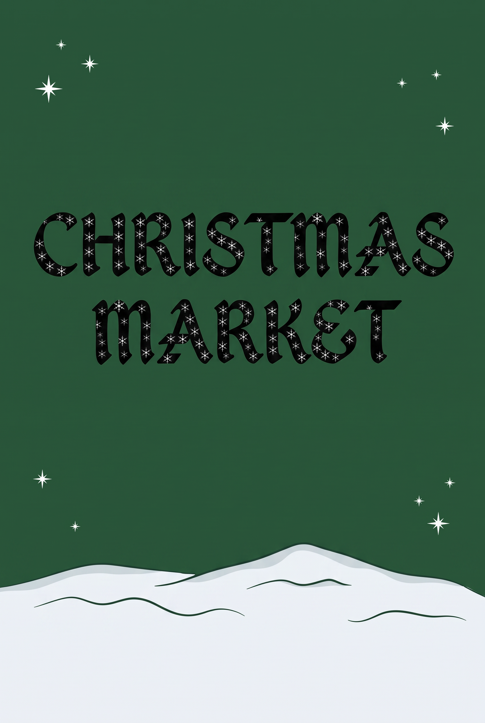 Christmas Alphabet Font for Posters