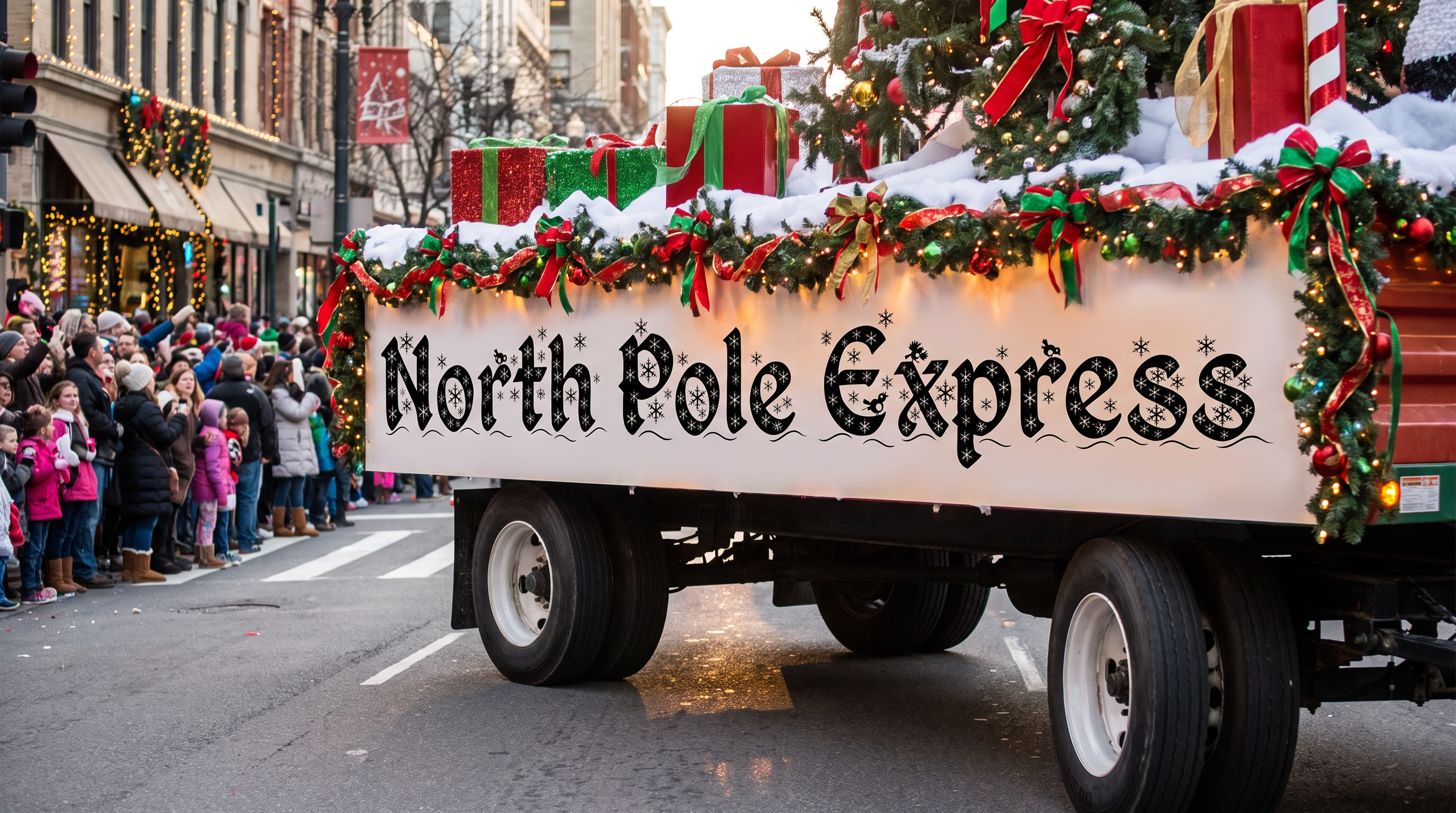 Christmas Alphabet Font for Parade Float