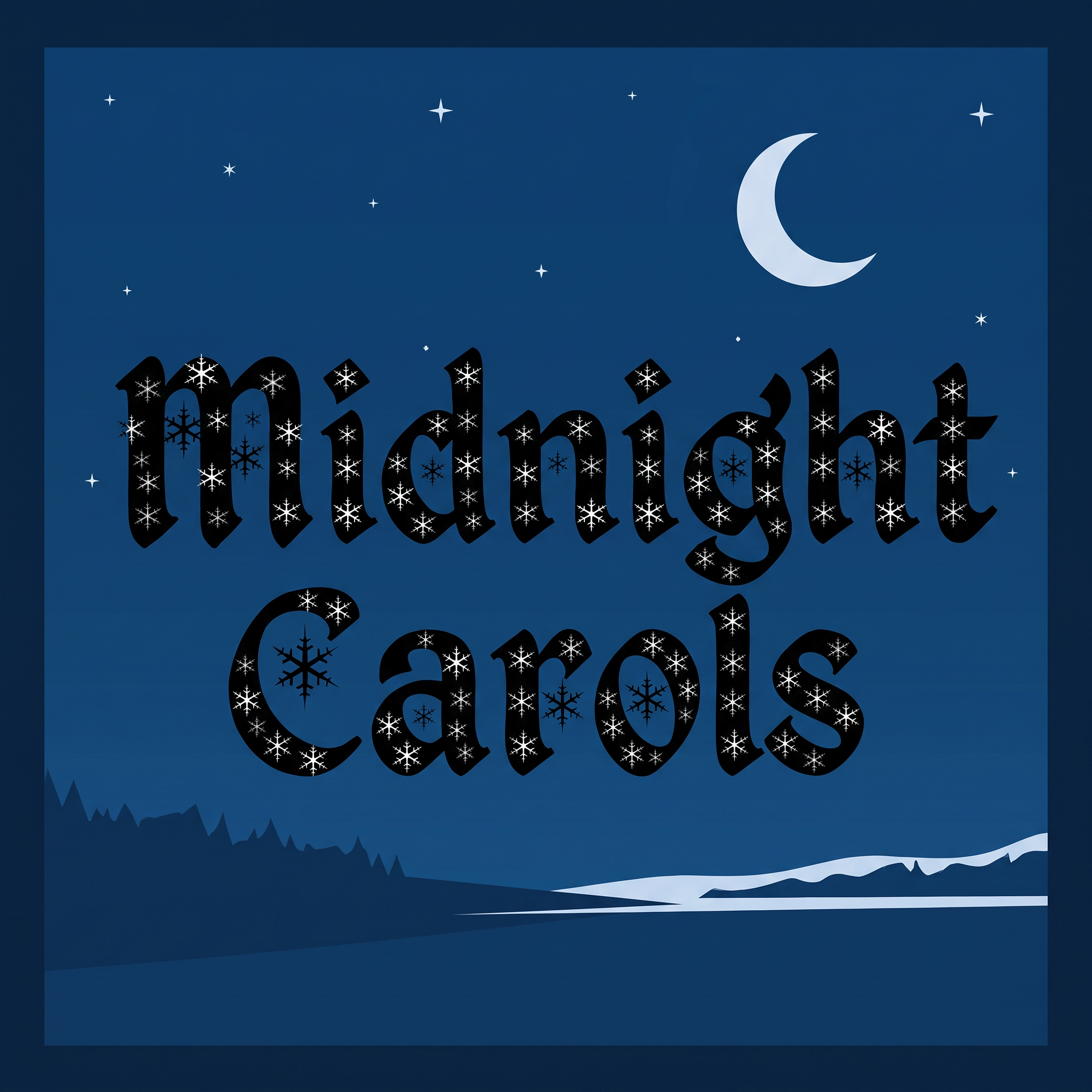 Christmas Alphabet Font for Music Album Cover