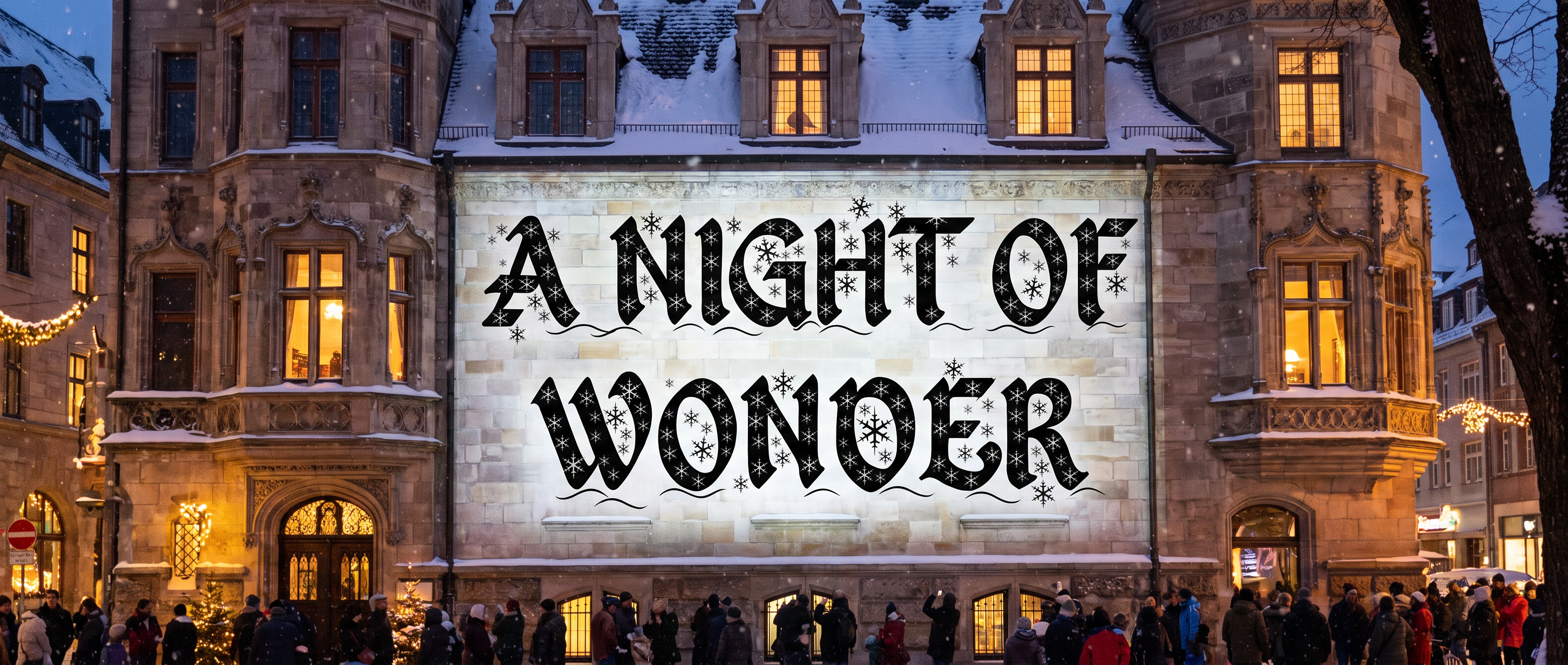 Christmas Alphabet Font for Projection Mapping