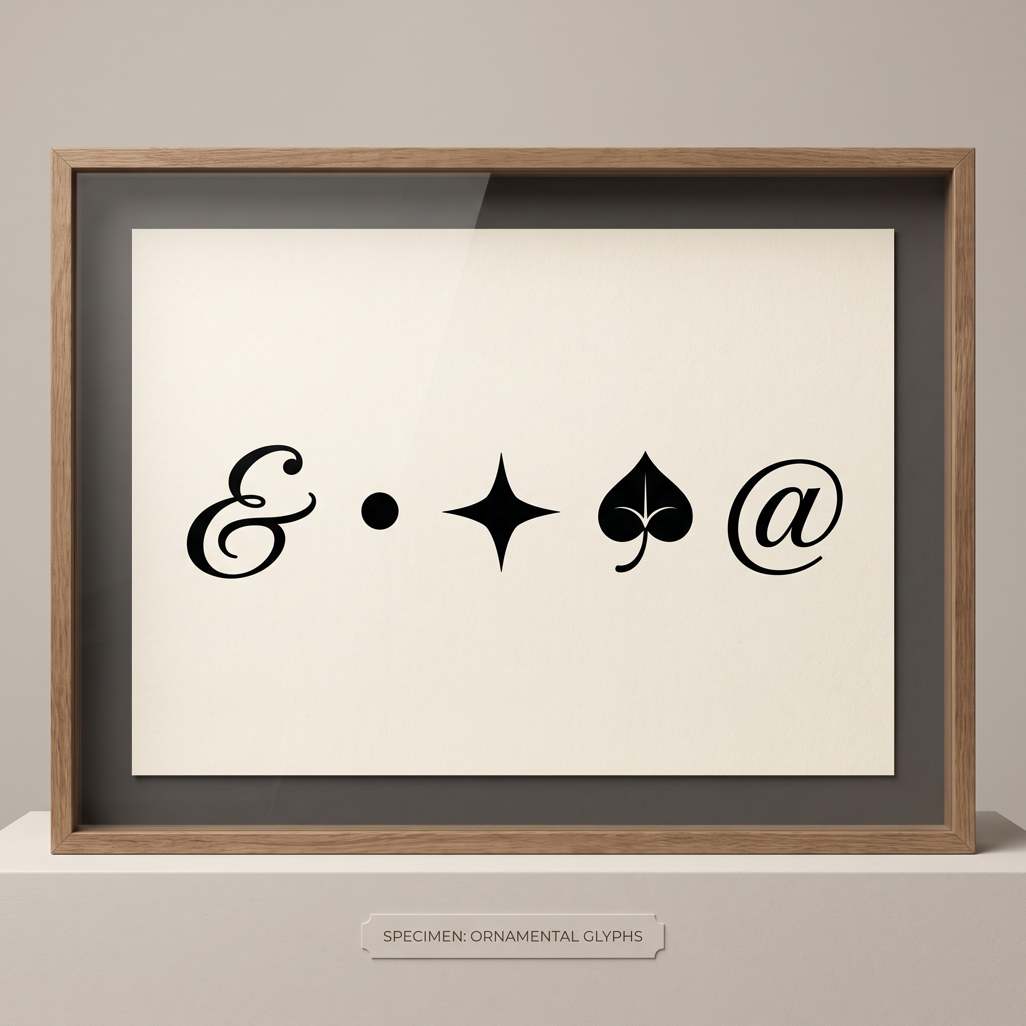 Calligraphy Font for Symbols