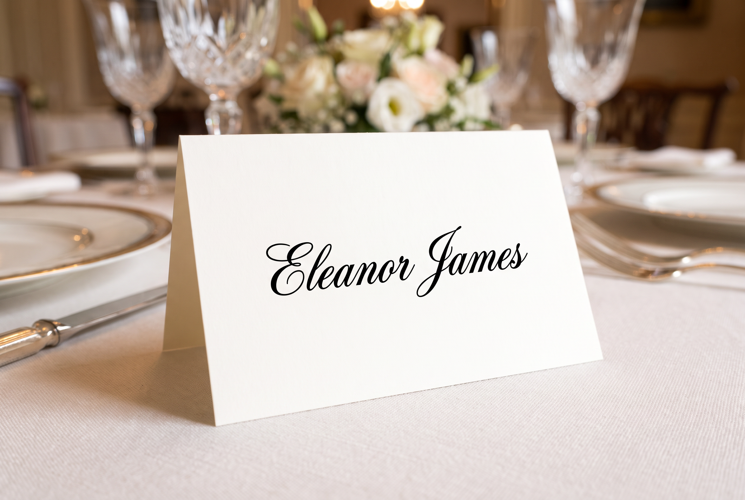 Calligraphy Font for Table Place Card