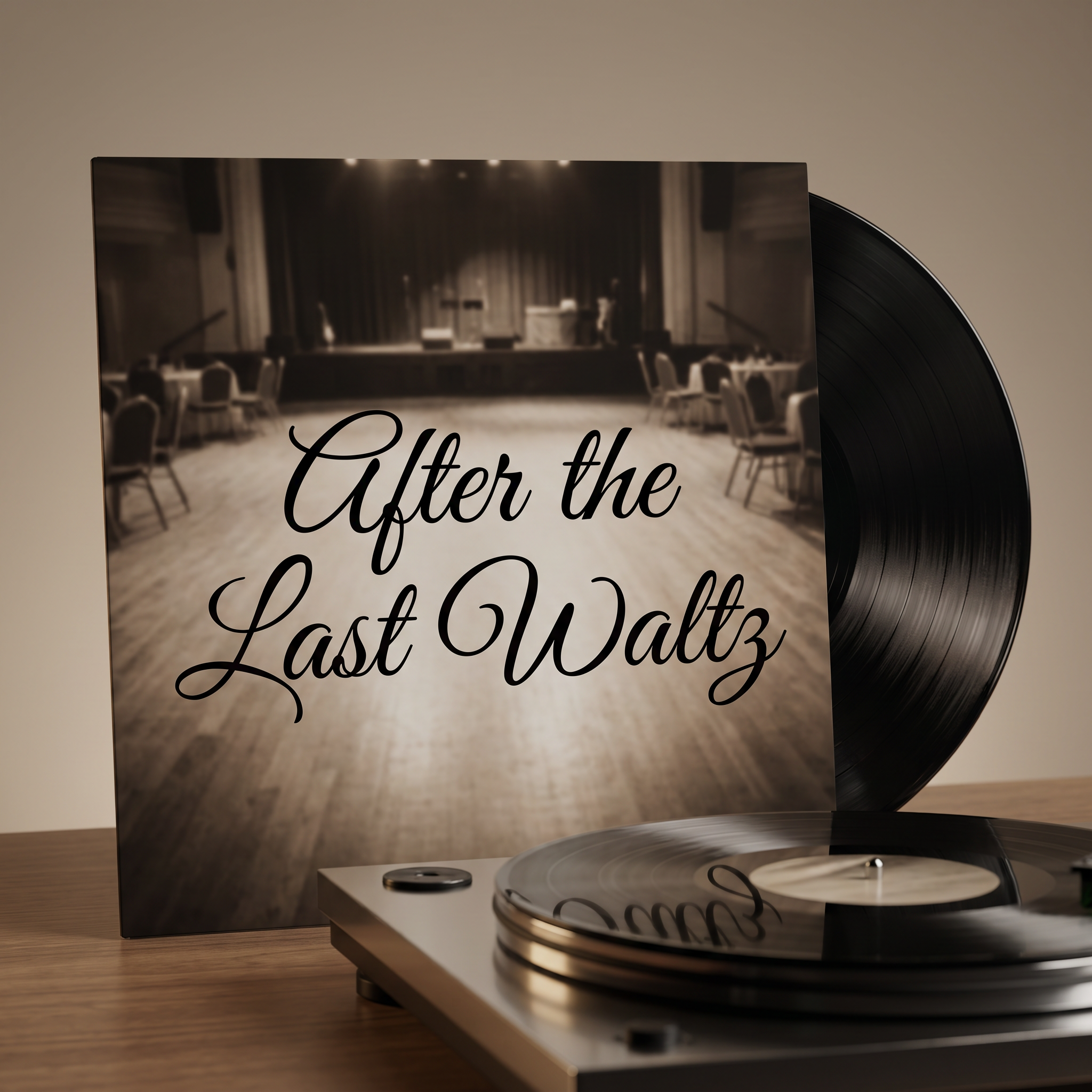 Calligraphy Font for Vinyl Record Sleeve