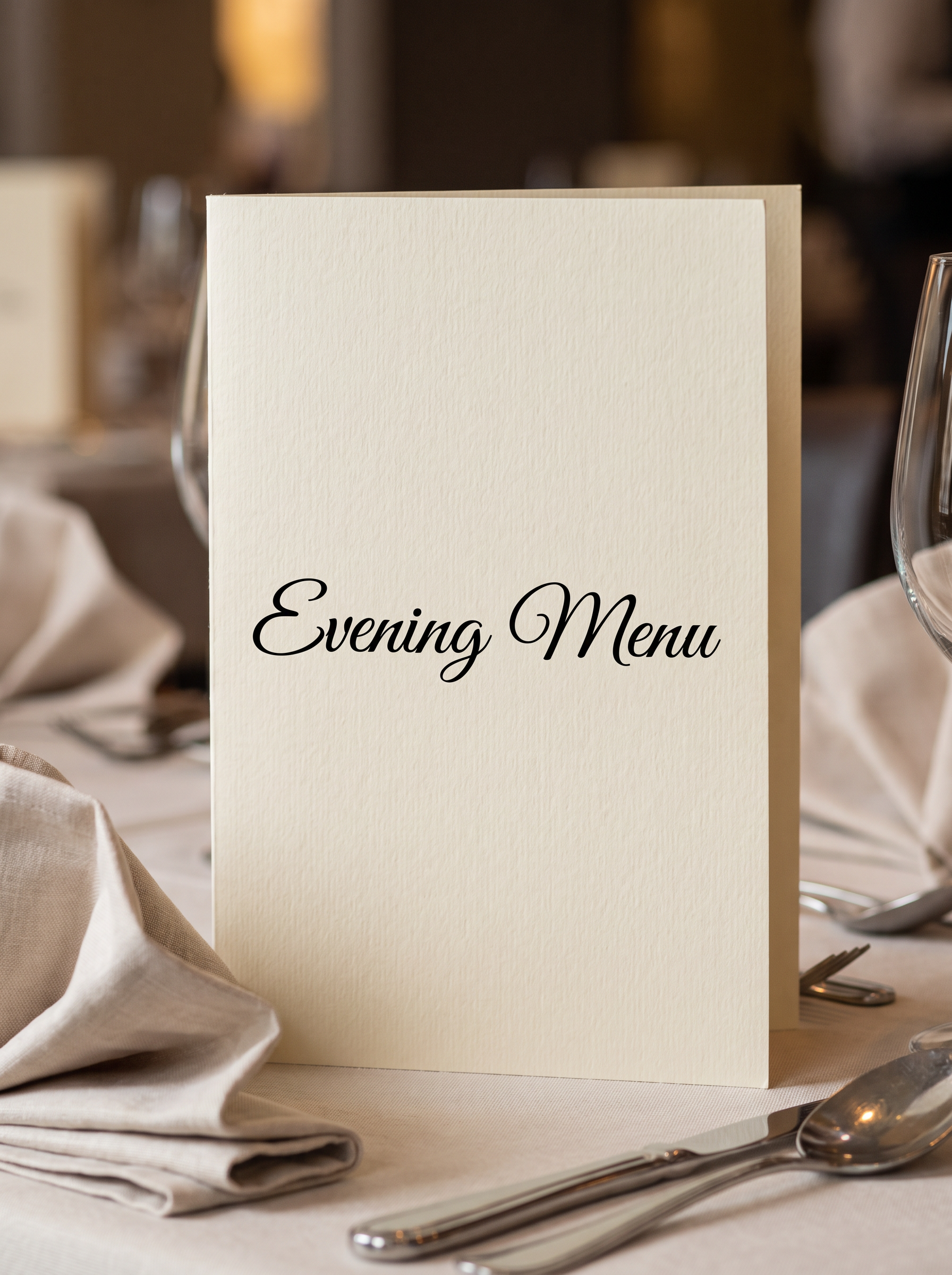 Calligraphy Font for Restaurant Menu