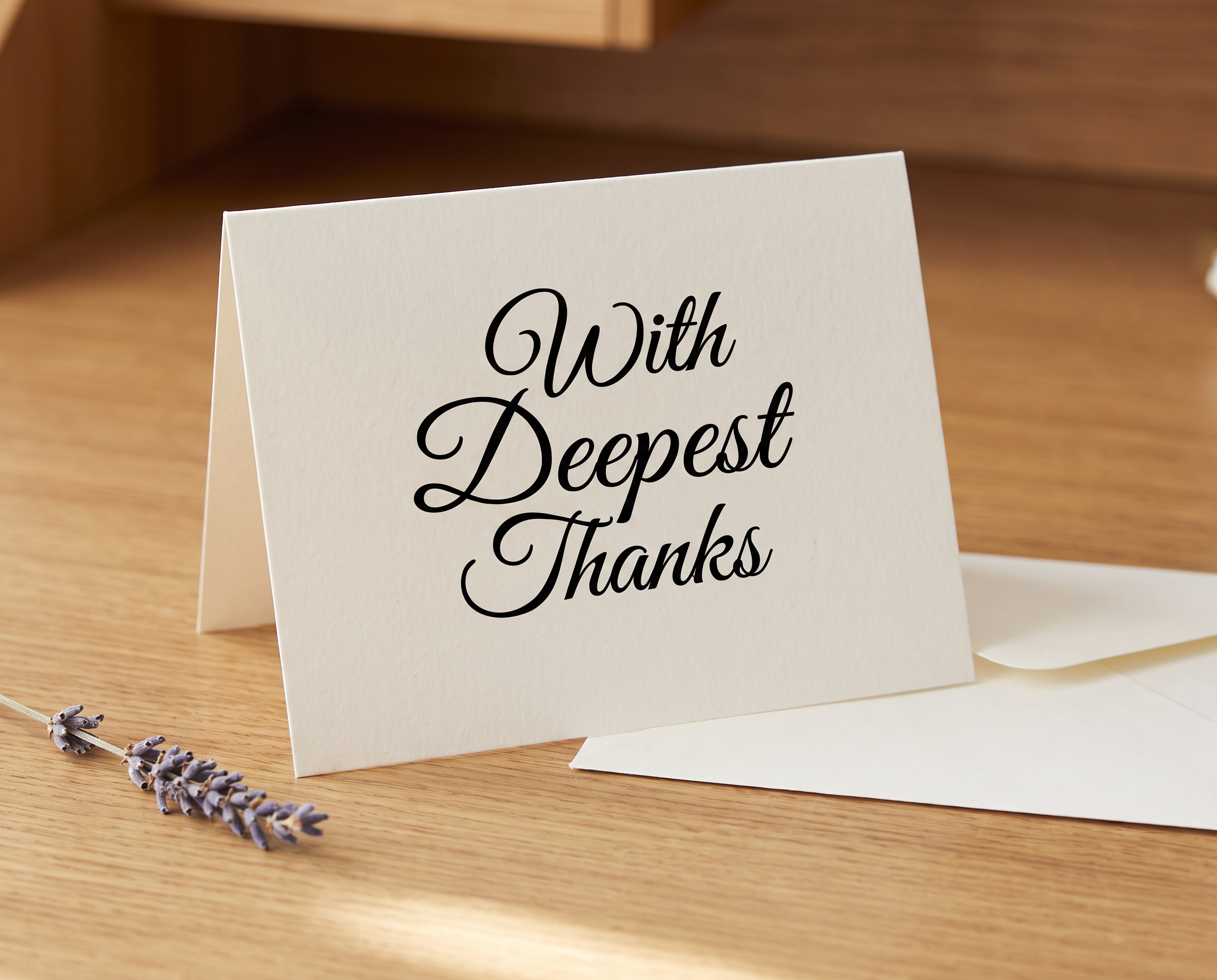 Calligraphy Font for Thank You Card
