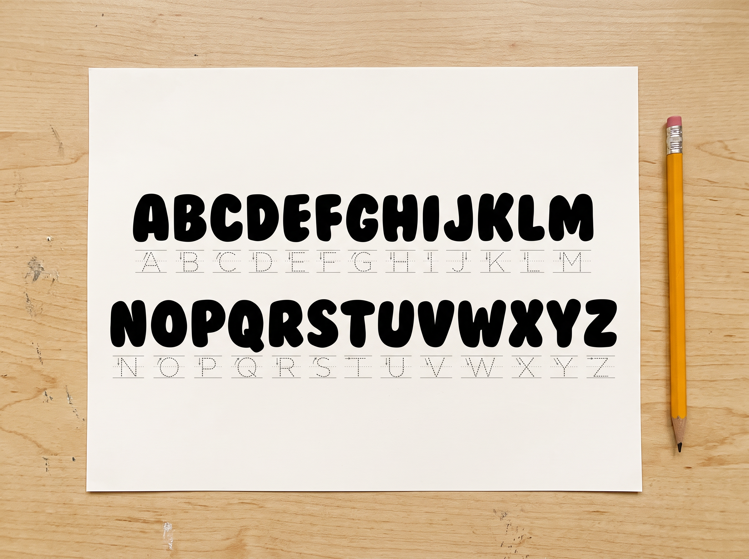 Bubble Letters Font for Alphabet