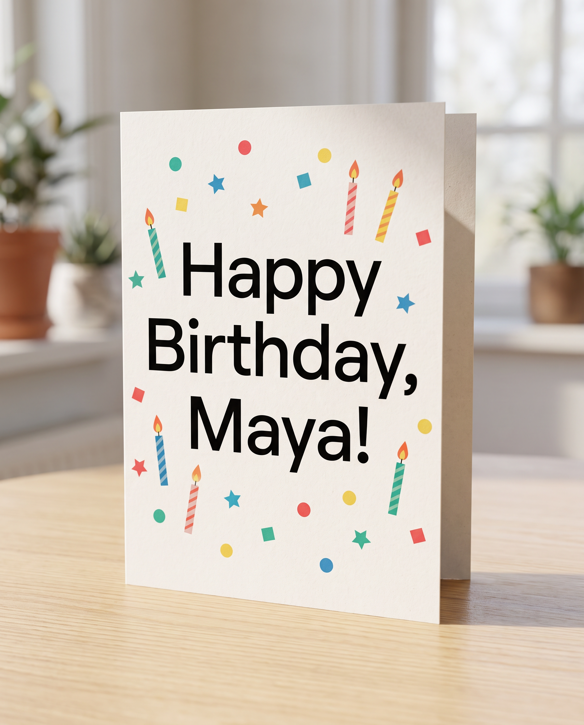 Poppins Medium Font for Happy Birthday
