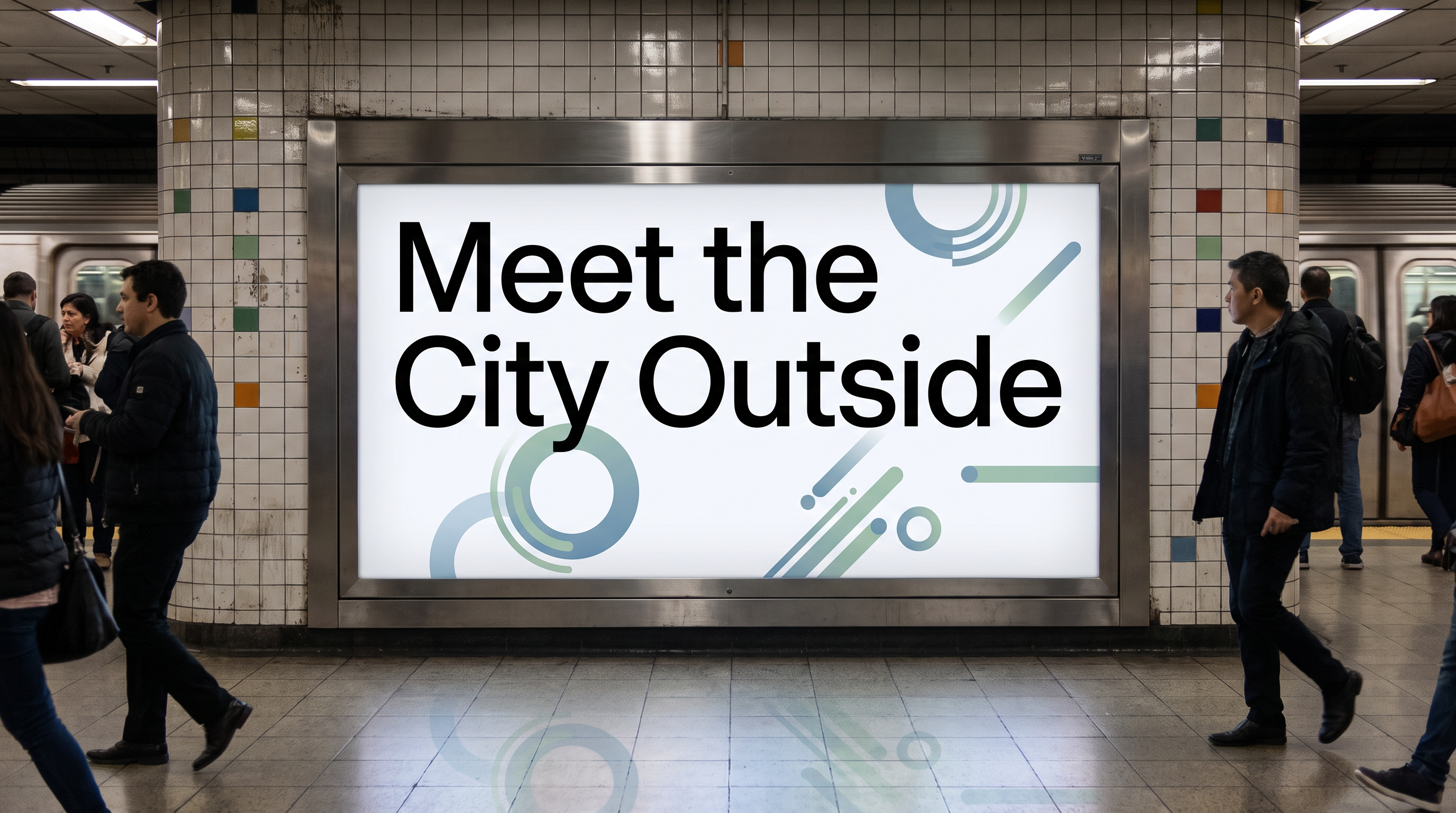 Poppins Medium Font for Transit Advertisement