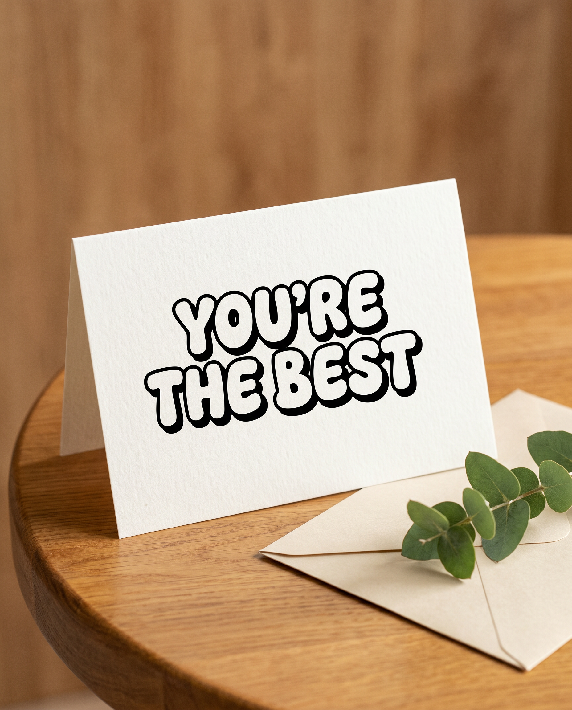 Bubble Writing Font for Greeting Card