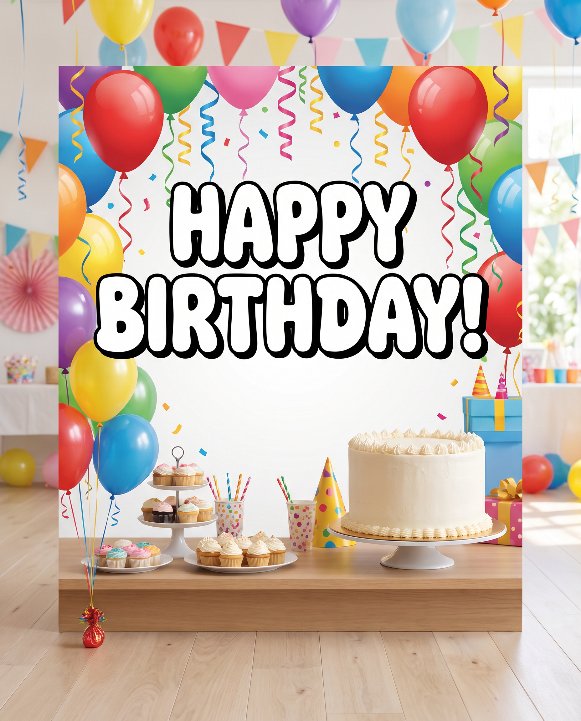 Bubble Writing Font for Happy Birthday