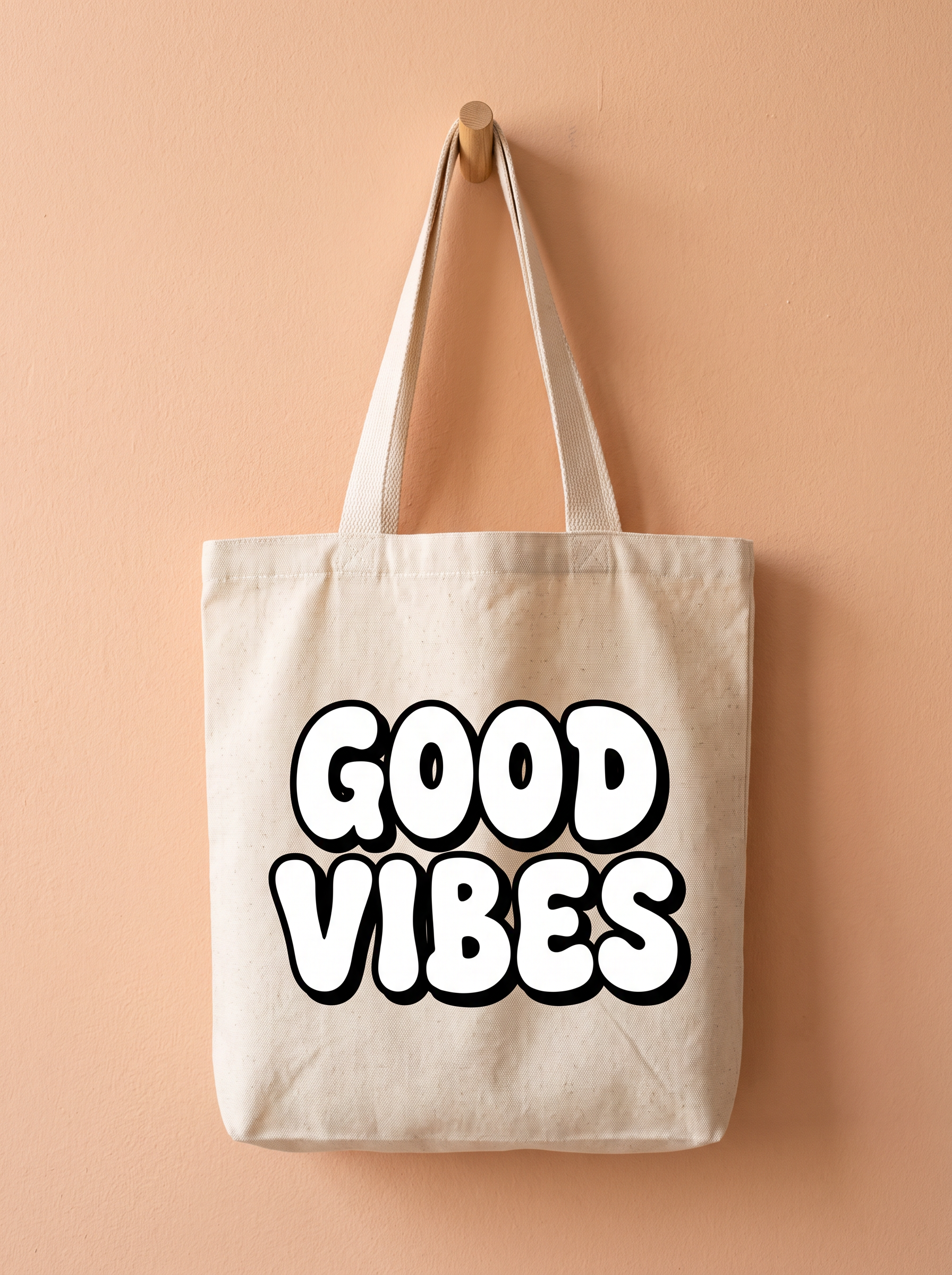 Bubble Writing Font for Tote Bag
