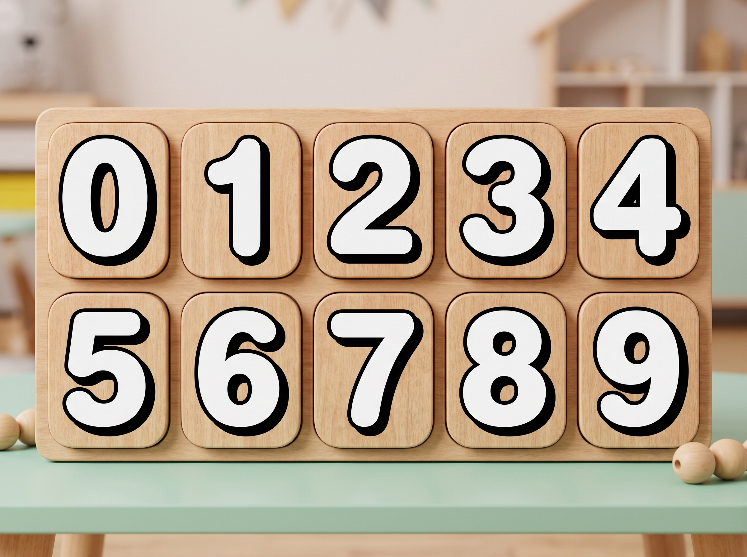 Bubble Writing Font for Number
