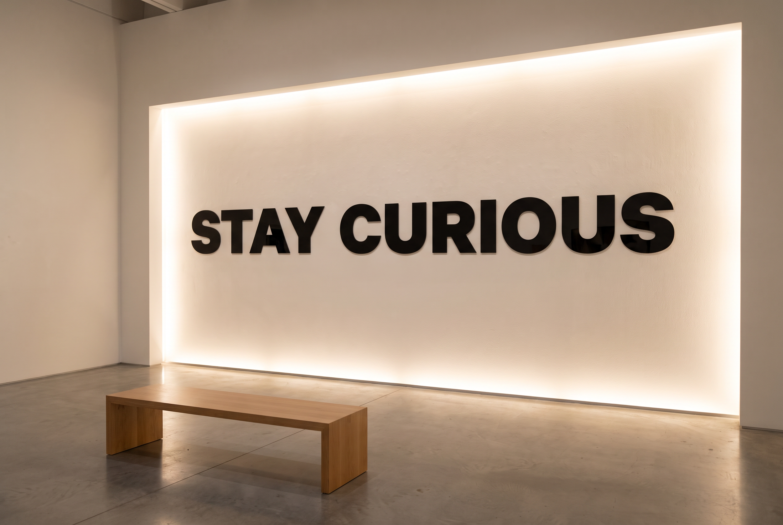 Poppins Black Font for Neon Wall Installation