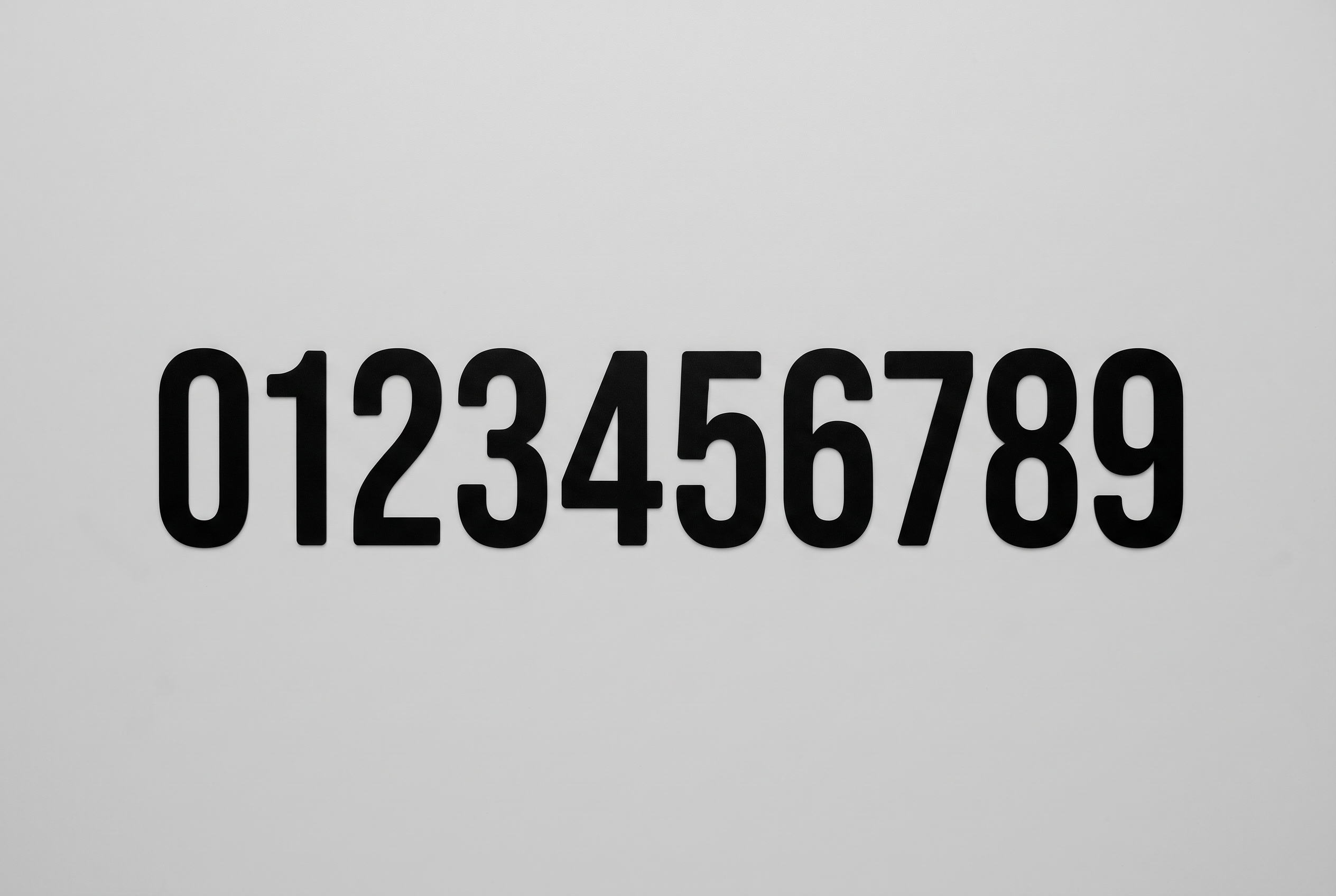 Calibri Bold Font for Number