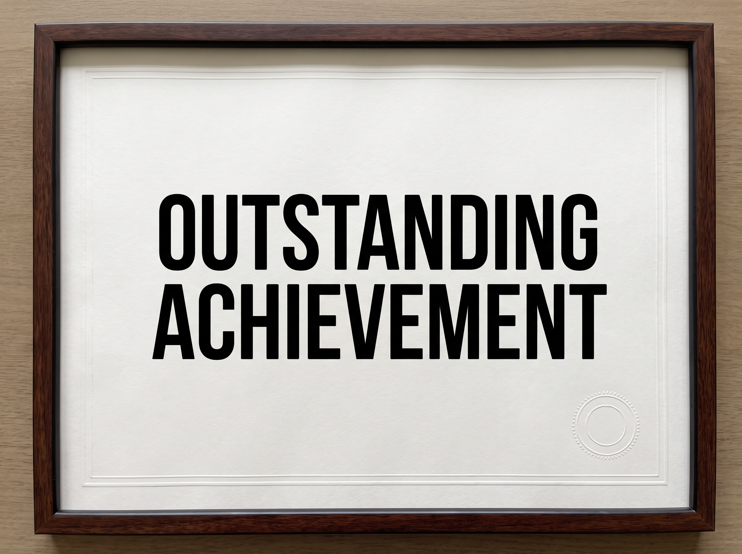 Calibri Bold Font for Award Certificate