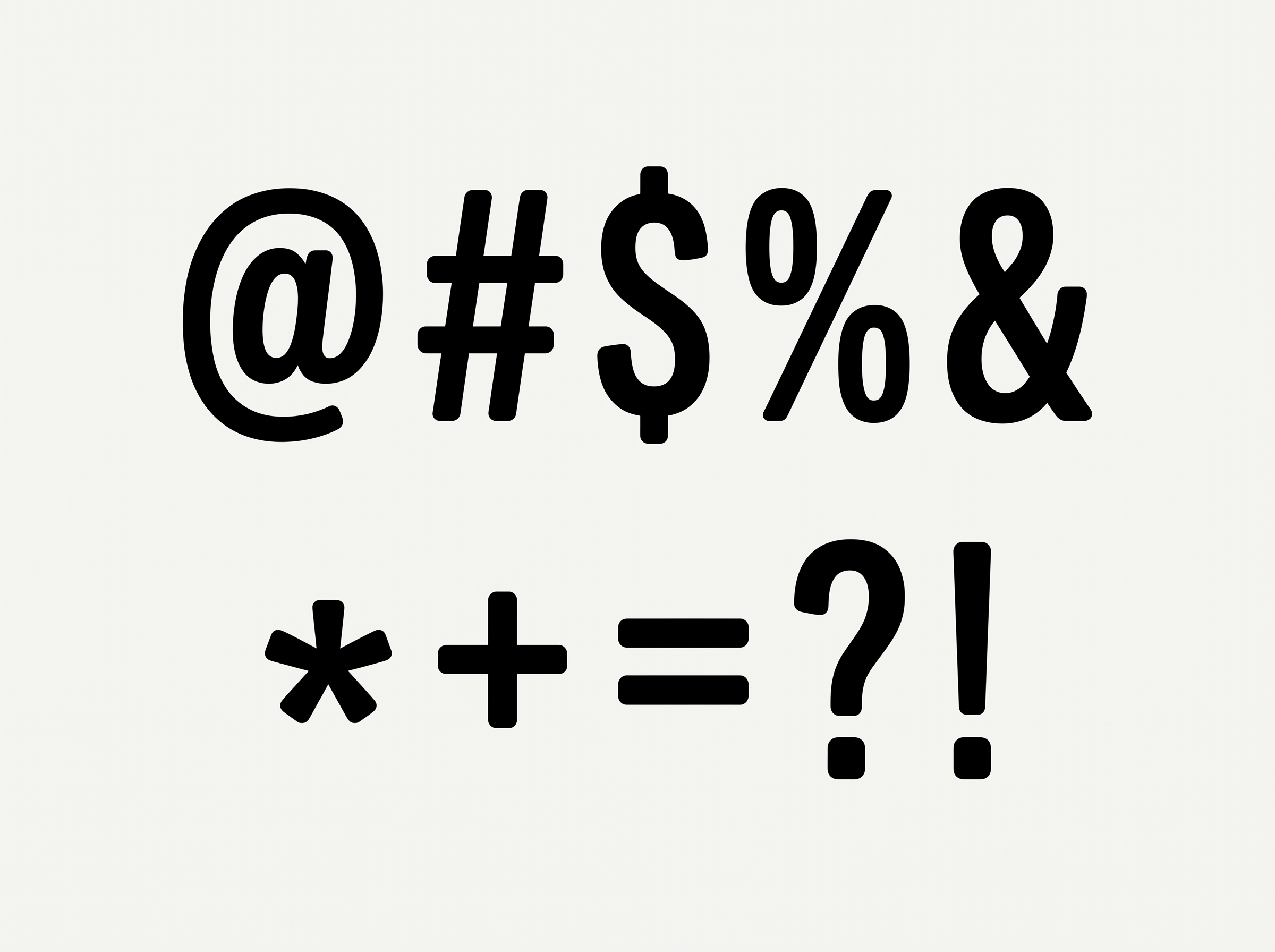 Calibri Bold Font for Symbols