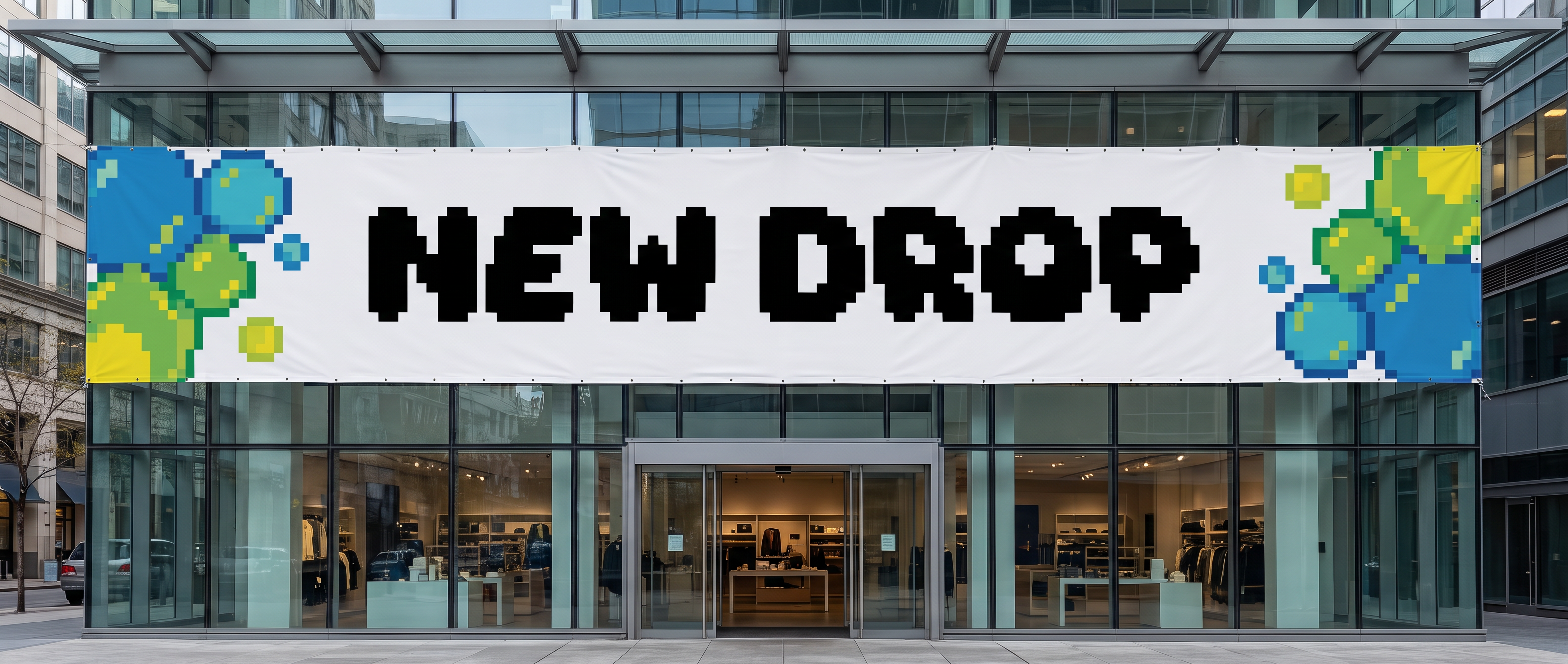 Bubble Pixel Font for Banners