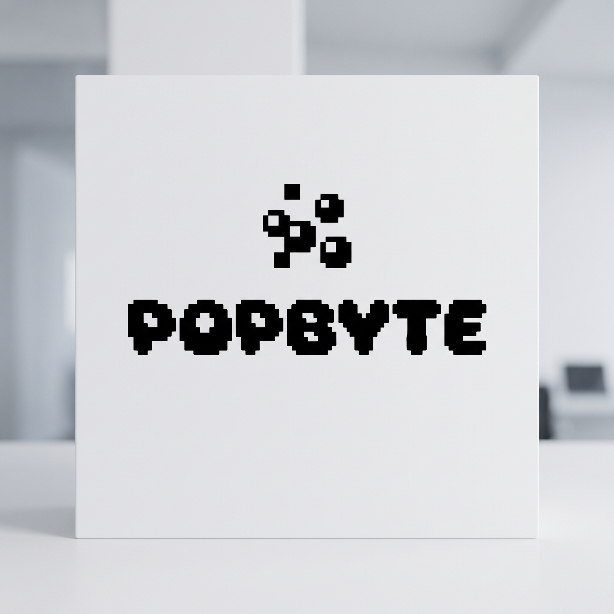 Bubble Pixel Font for Logo