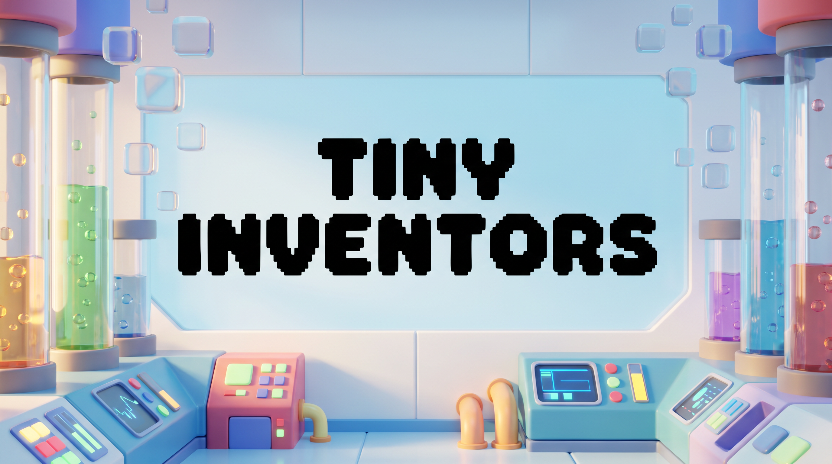 Bubble Pixel Font for Title
