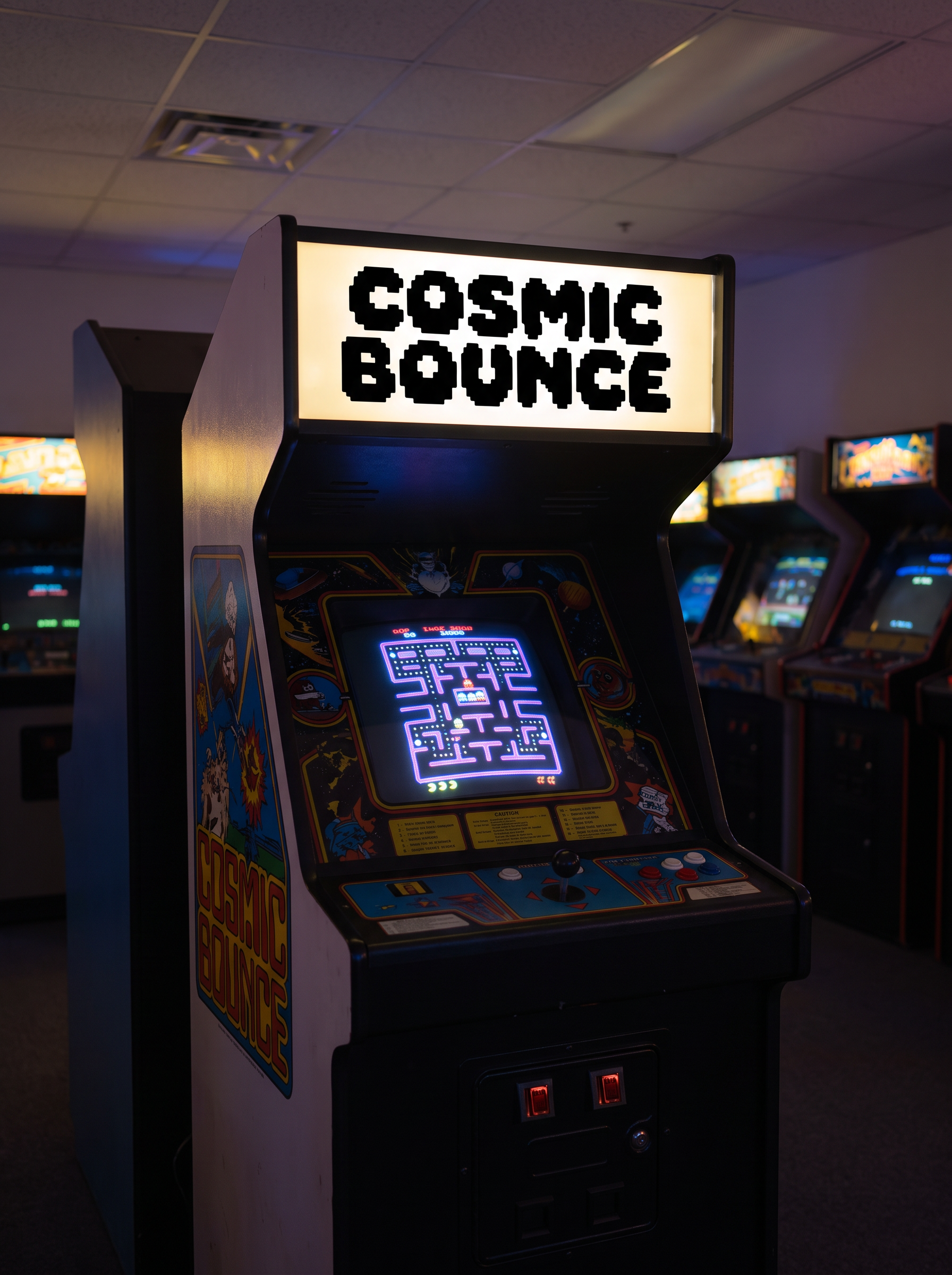 Bubble Pixel Font for Arcade Cabinet Marquee