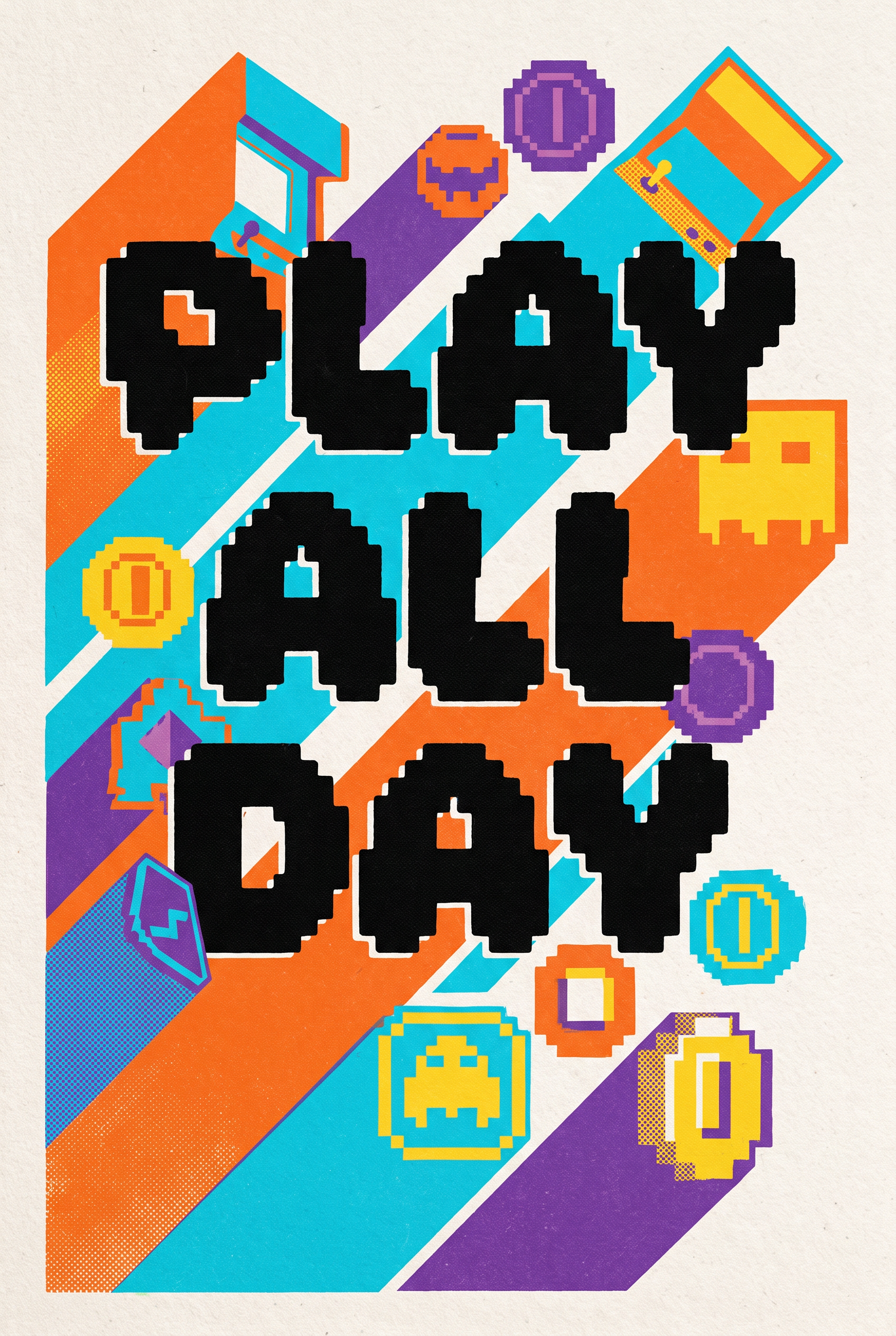 Bubble Pixel Font for Posters