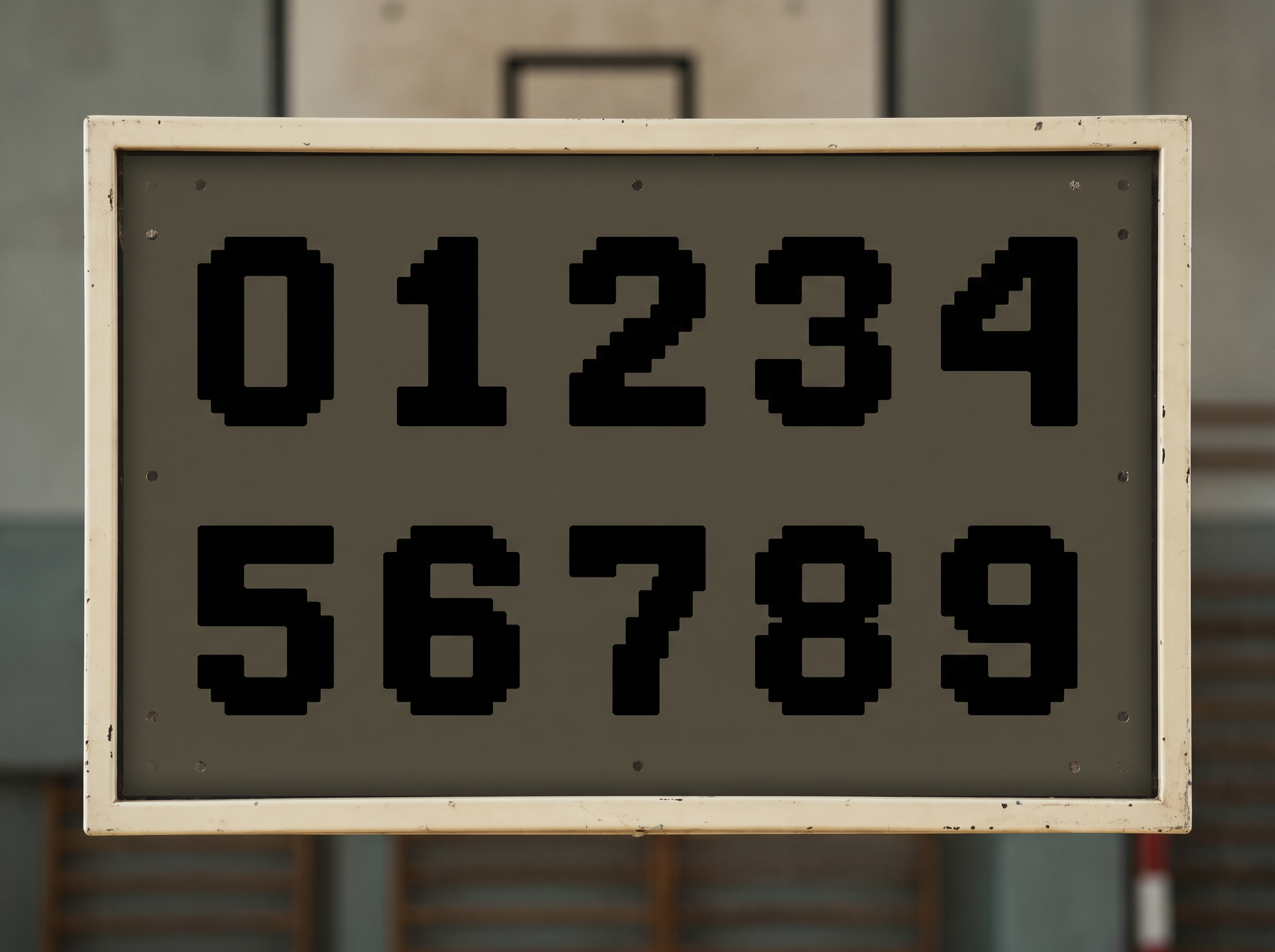 Bubble Pixel Font for Number