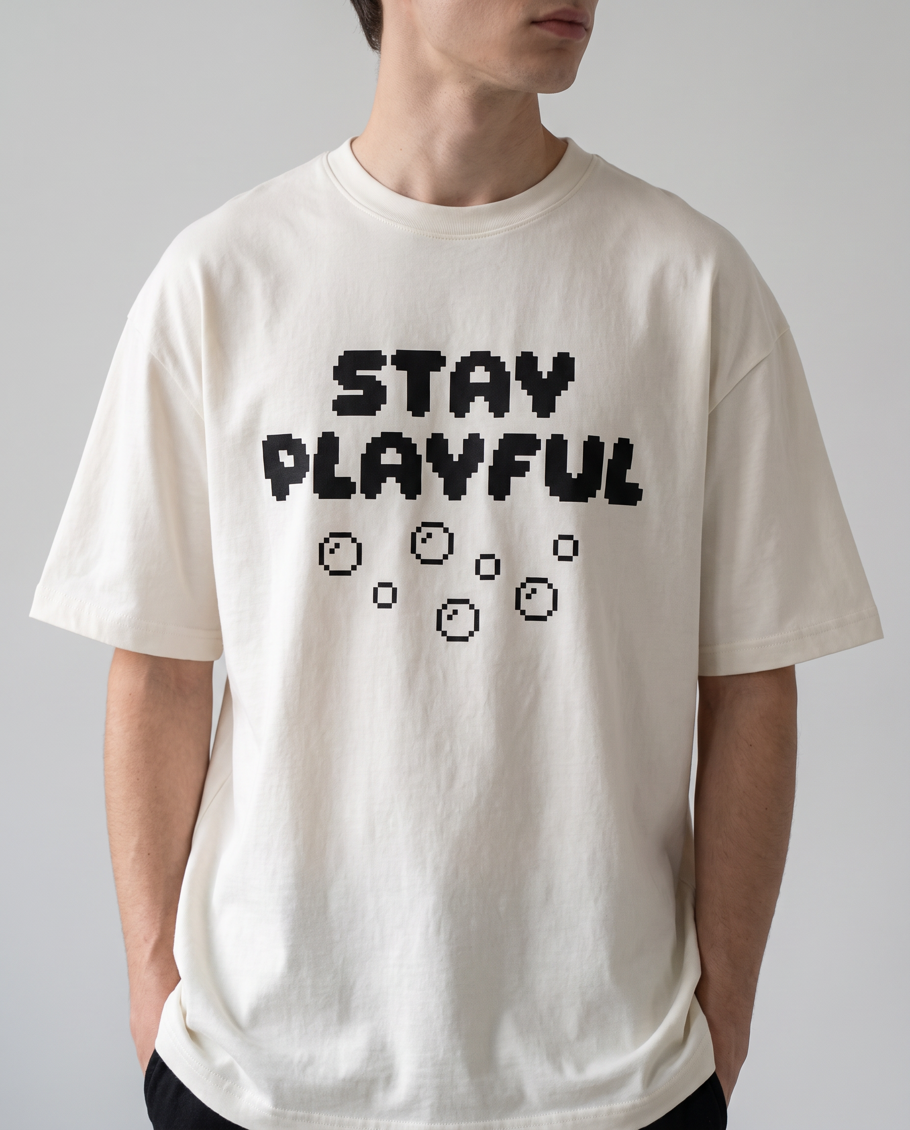 Bubble Pixel Font for T-Shirt Print