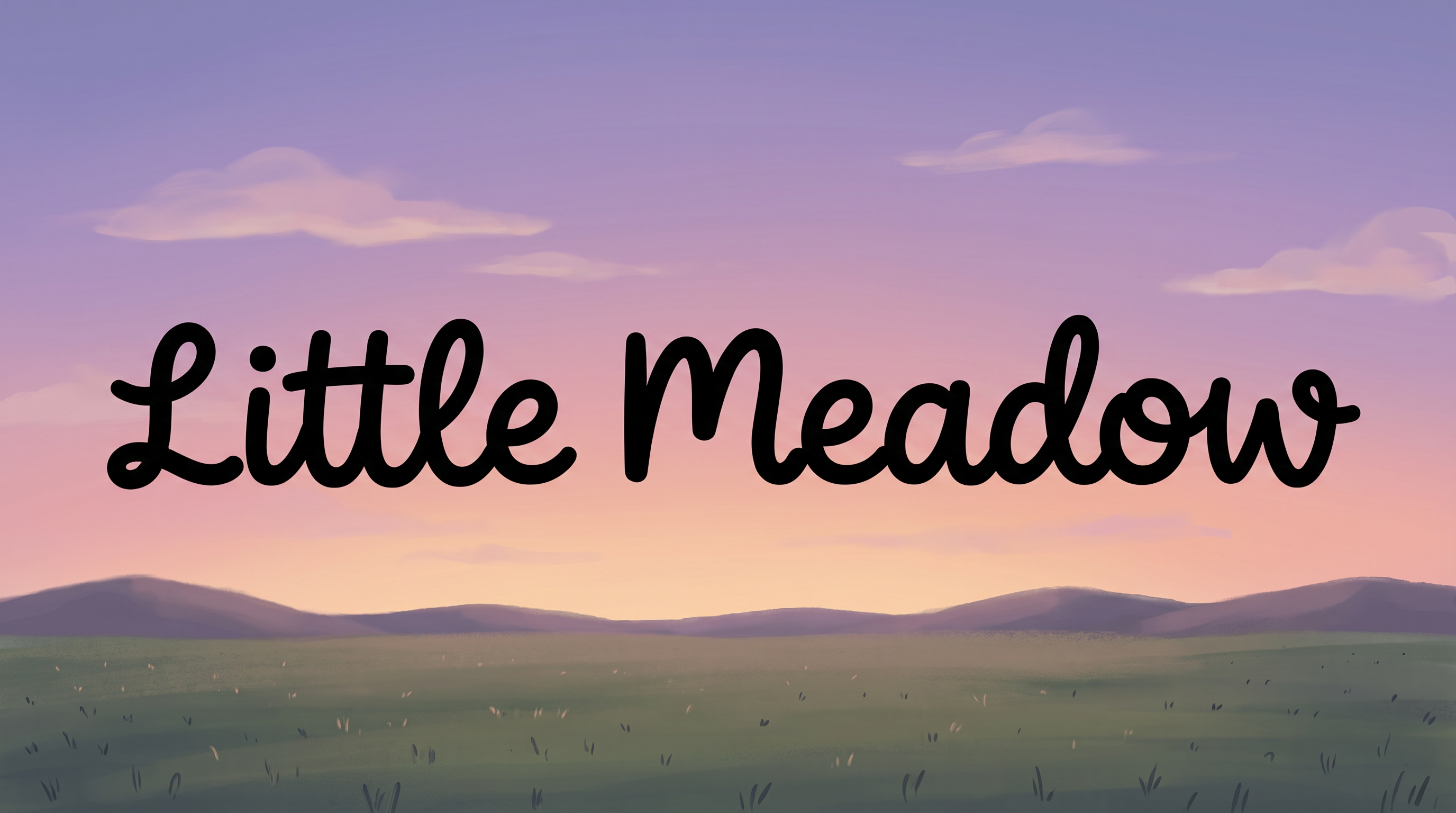 Cute Cursive Font Alphabet for Title