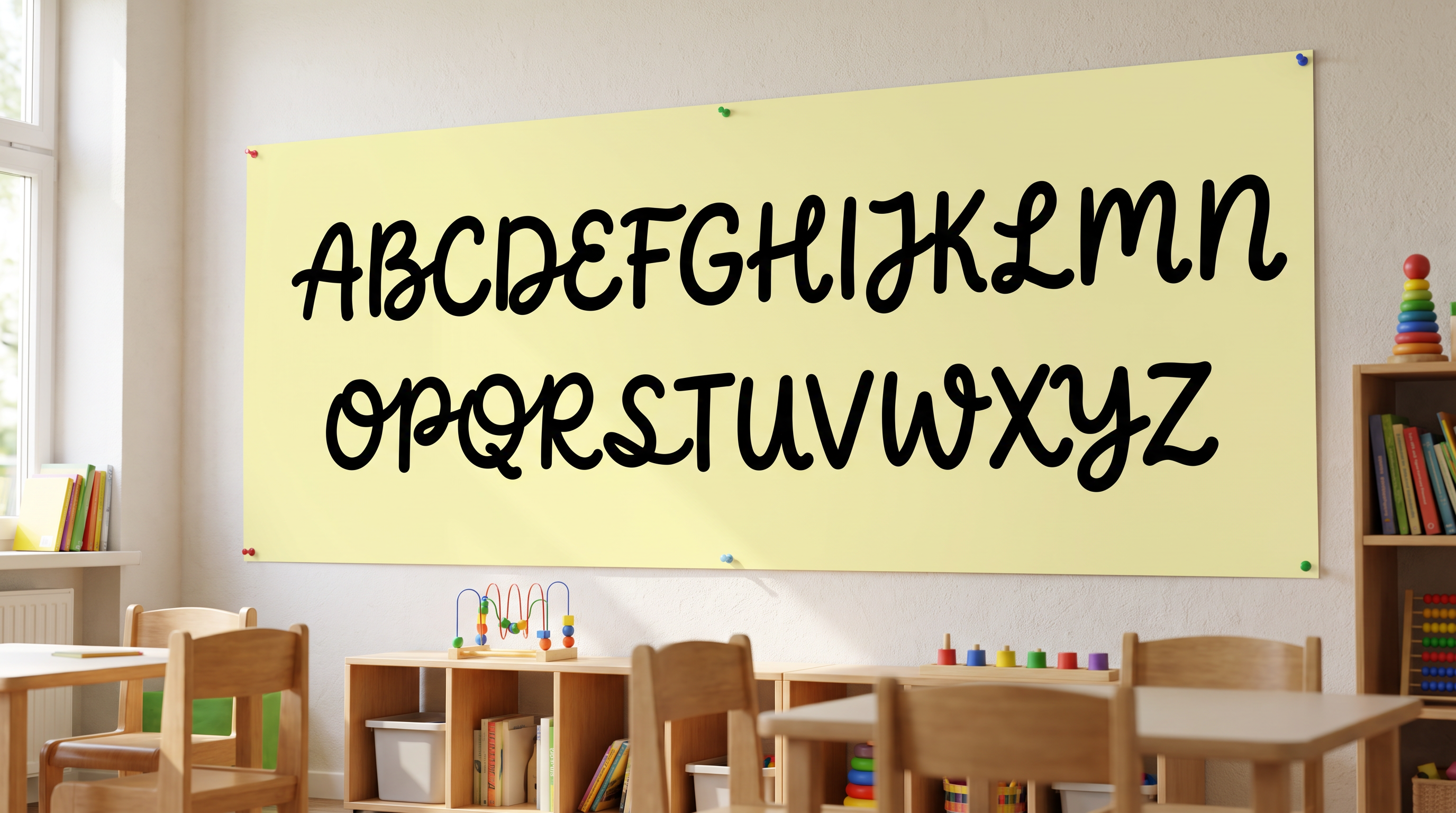 Cute Cursive Font Alphabet for Alphabet